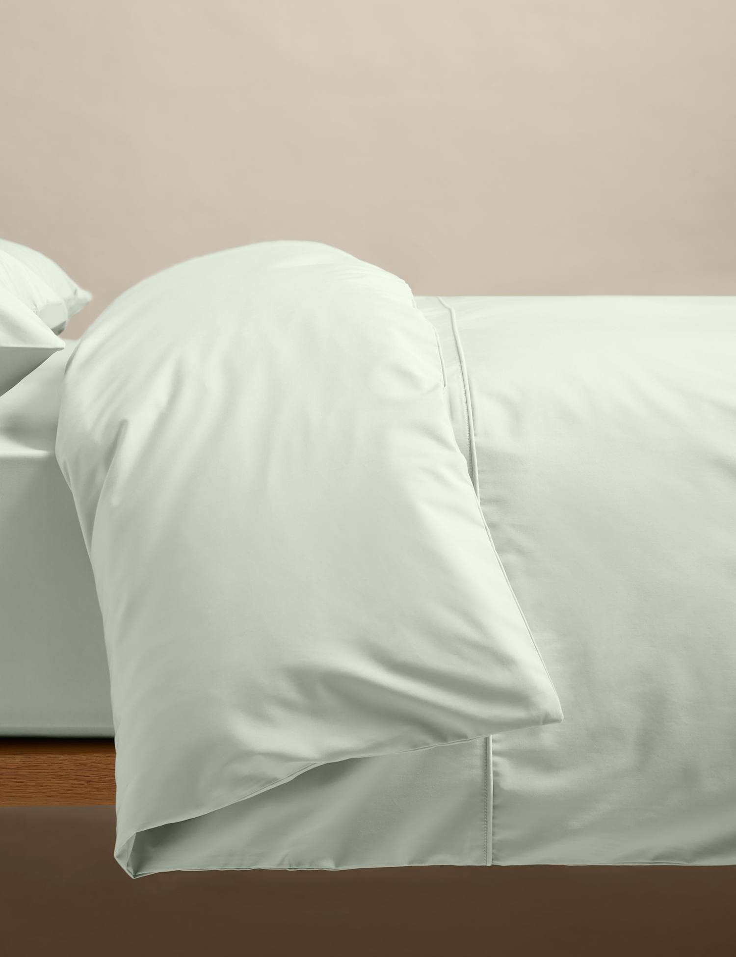M&S Egyptian Cotton 230 Thread Count Crisp Duvet Cover Sage