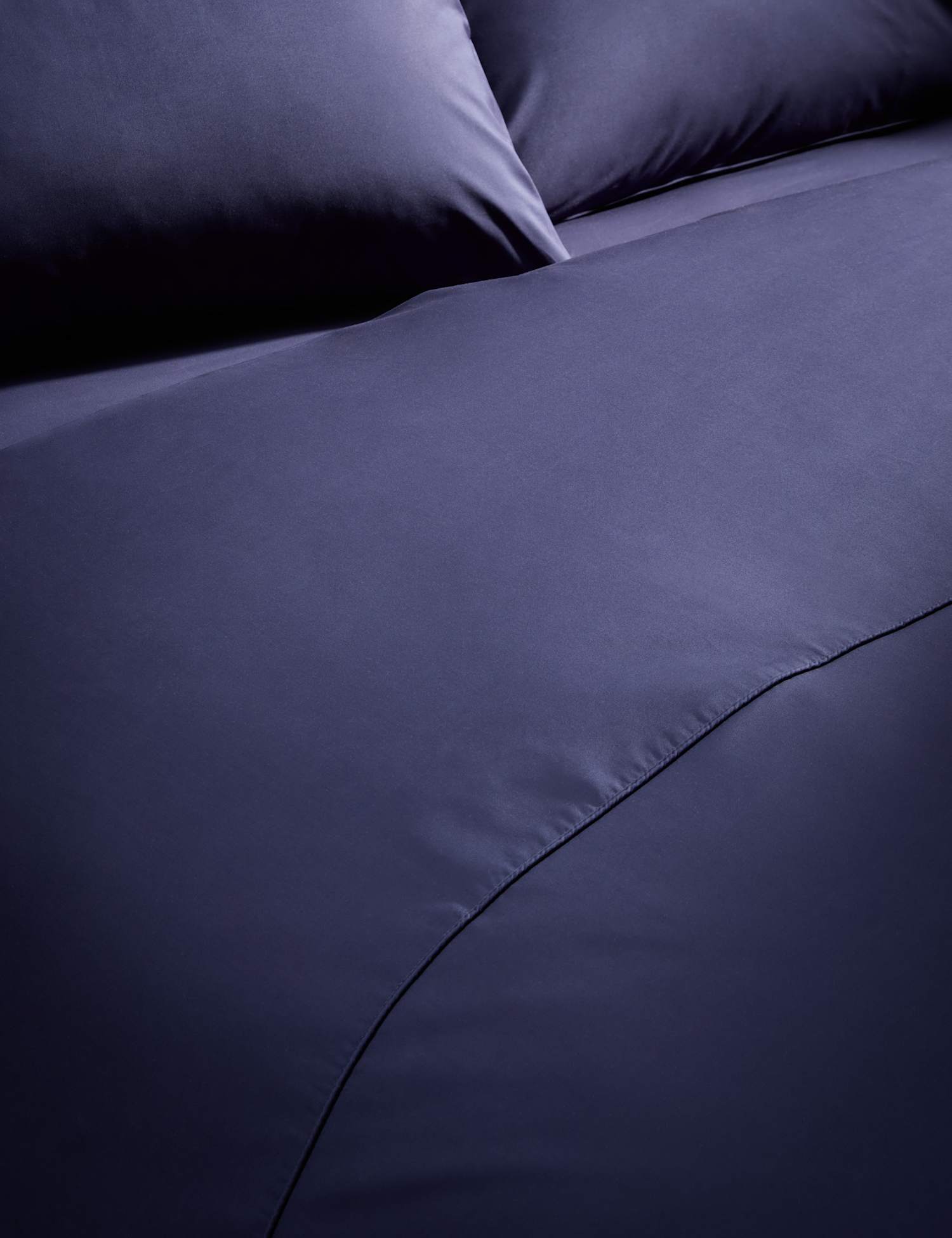 M&S Egyptian Cotton 230 Thread Count Crisp Duvet Cover Midnight Navy