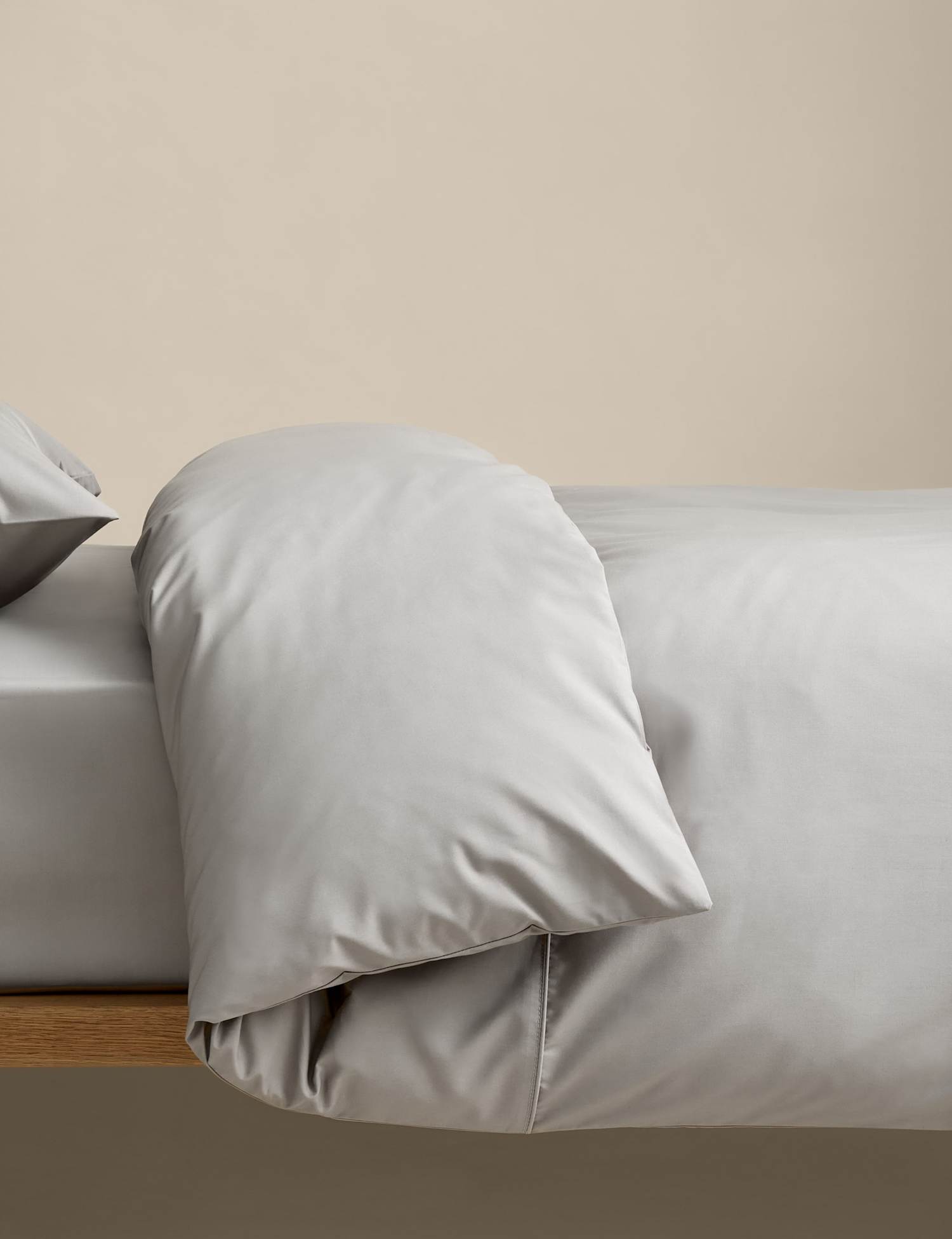 M&S Egyptian Cotton 230 Thread Count Crisp Duvet Cover Smoke
