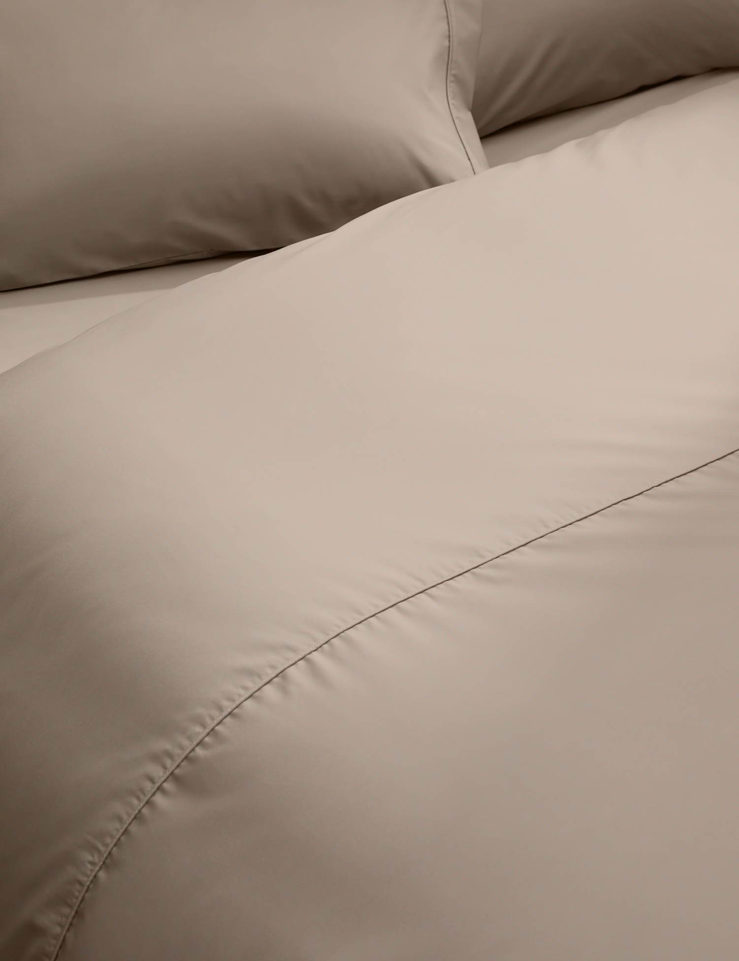 M&S Egyptian Cotton 230 Thread Count Crisp Duvet Cover Mink