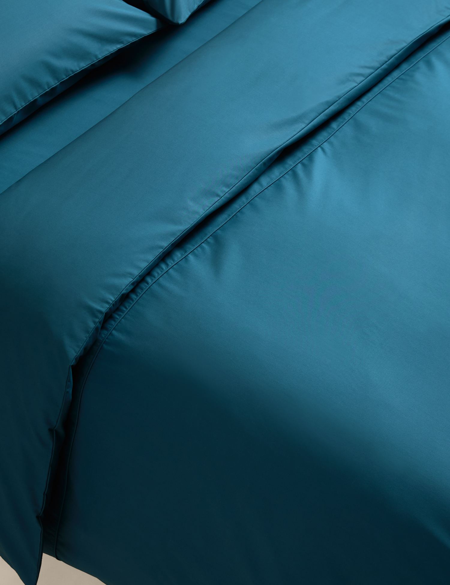 M&S Egyptian Cotton 230 Thread Count Crisp Duvet Cover Teal