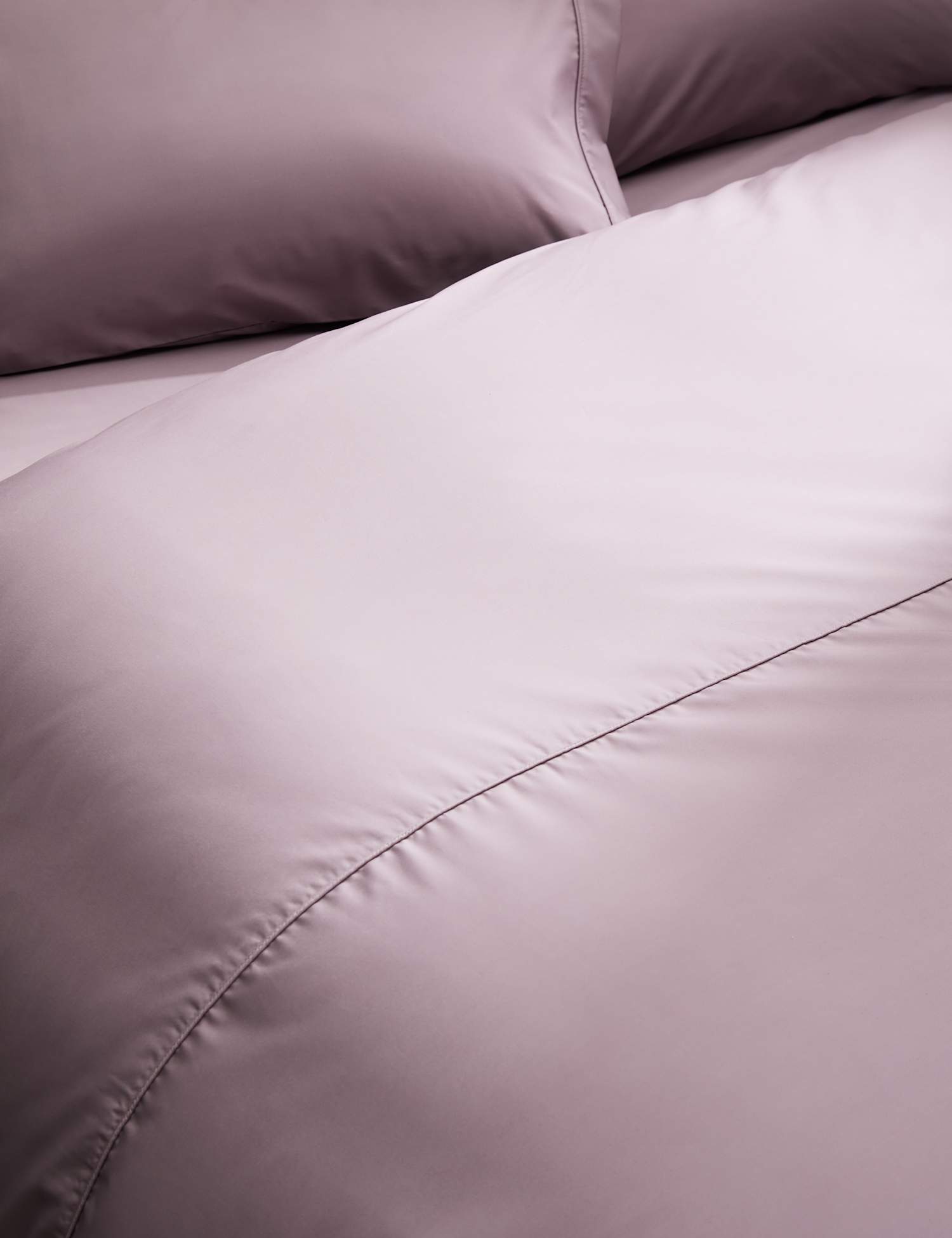 M&S Egyptian Cotton 230 Thread Count Crisp Duvet Cover Dusted Pink