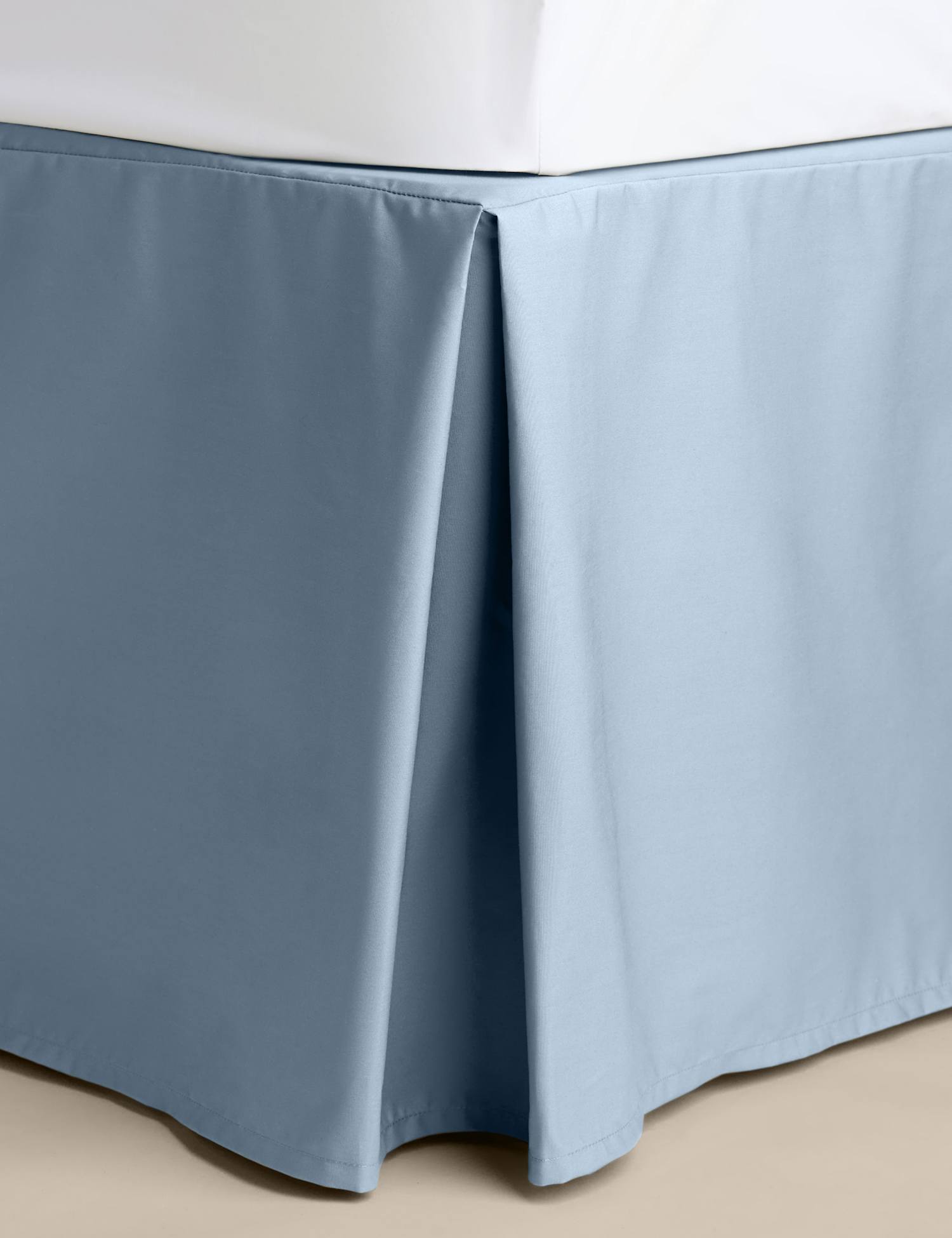M&S Egyptian Cotton 230 Thread Count Crisp Valance Light Wedgewood