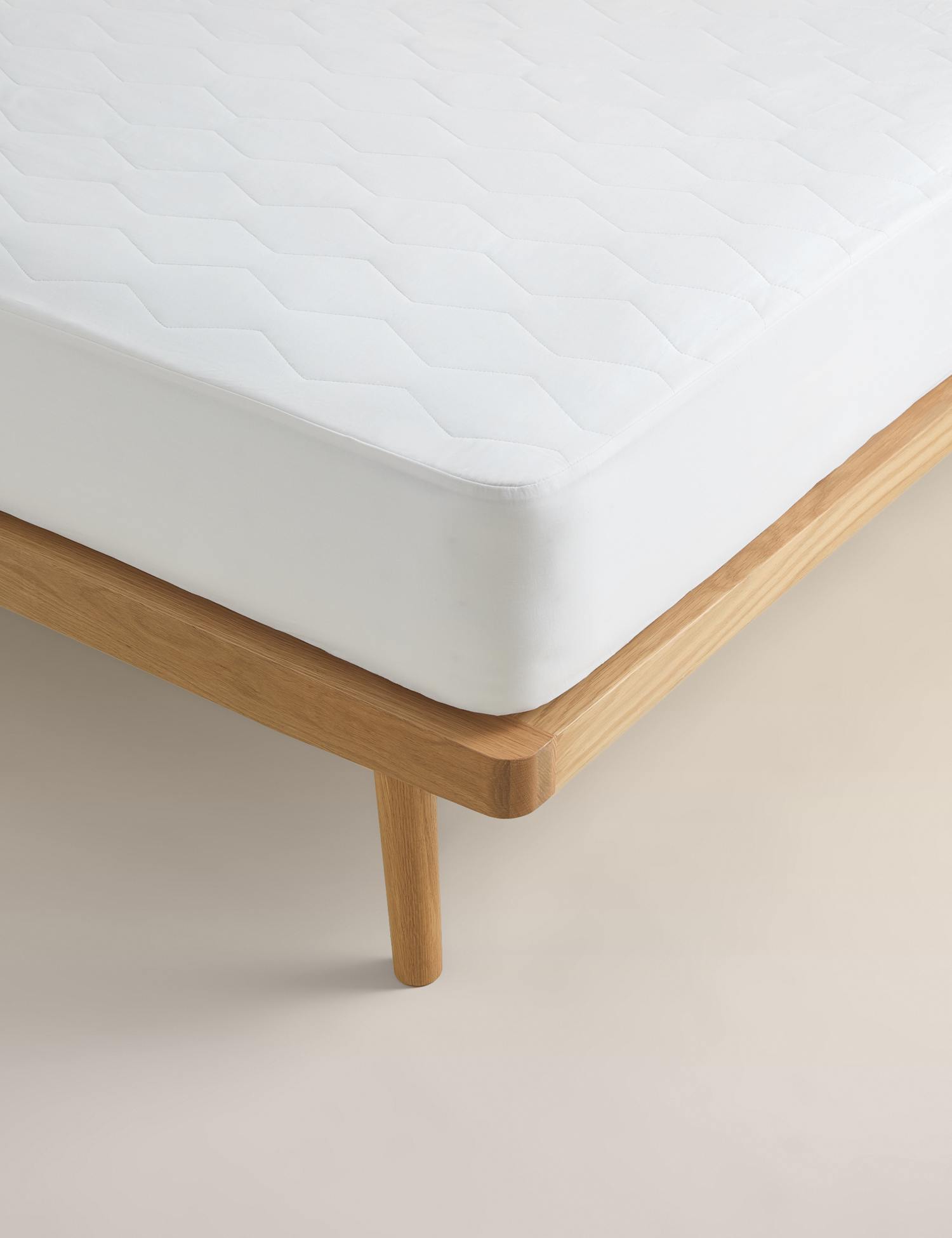 M&S Pure Cotton Extra Deep Mattress Protector White