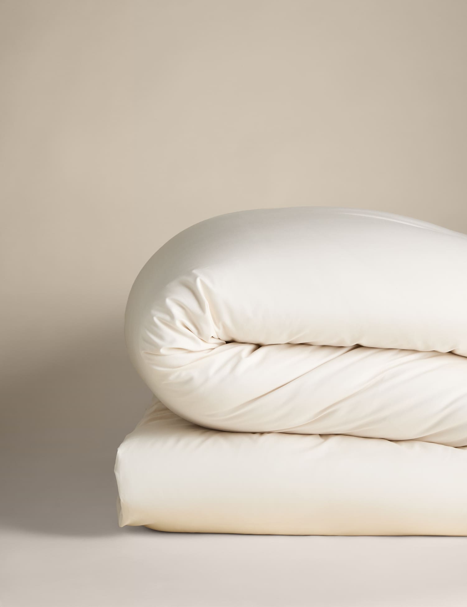 M&S Pure Cotton 180 Thread Count Duvet Cover Cream