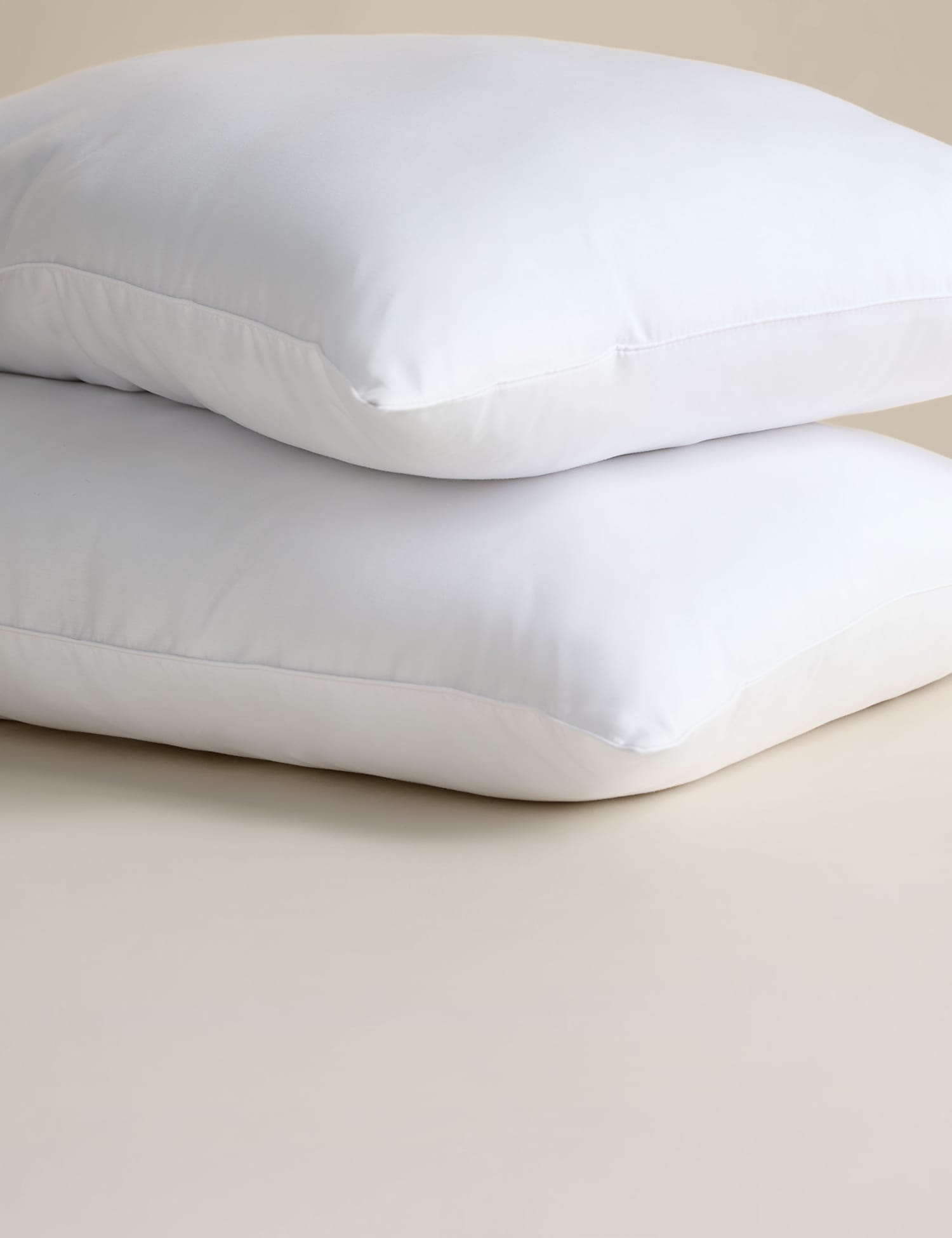 M&S 2 Pack Luxury Down Alternative Medium Pillows White