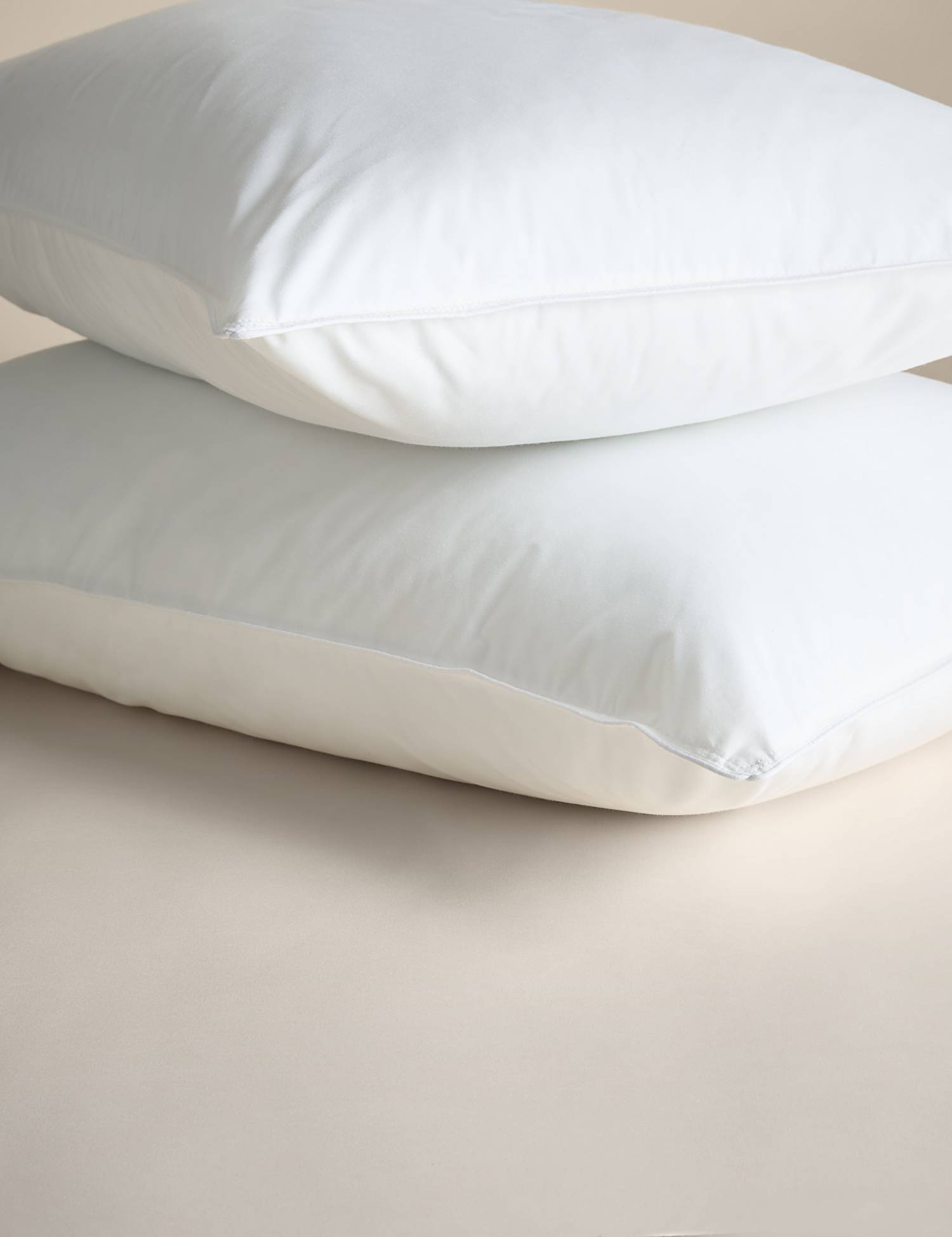 M&S 2 Pack Smart Wash & Dry Firm Pillows White