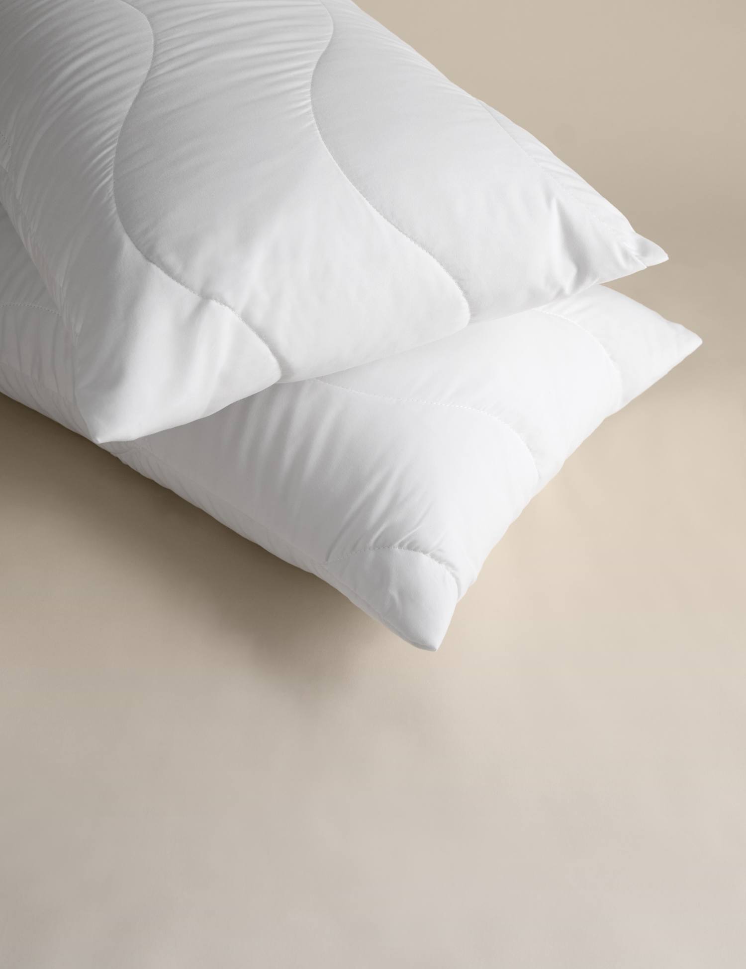 M&S 2 Pack Smart Wash & Dry Anti Allergy Pillow Protectors White