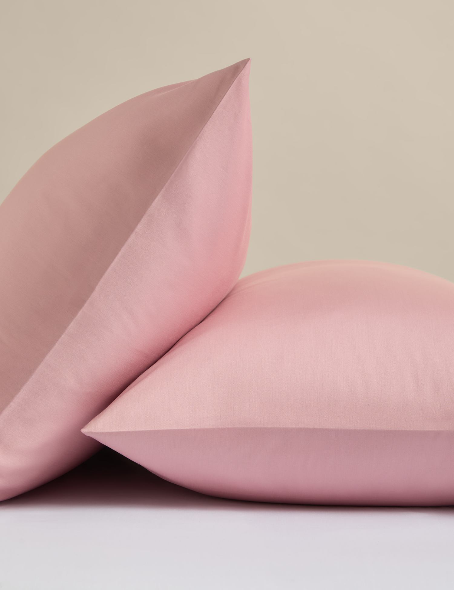 M&S 2 Pack Rest & Renew Pure Cotton Pillowcases Soft Pink