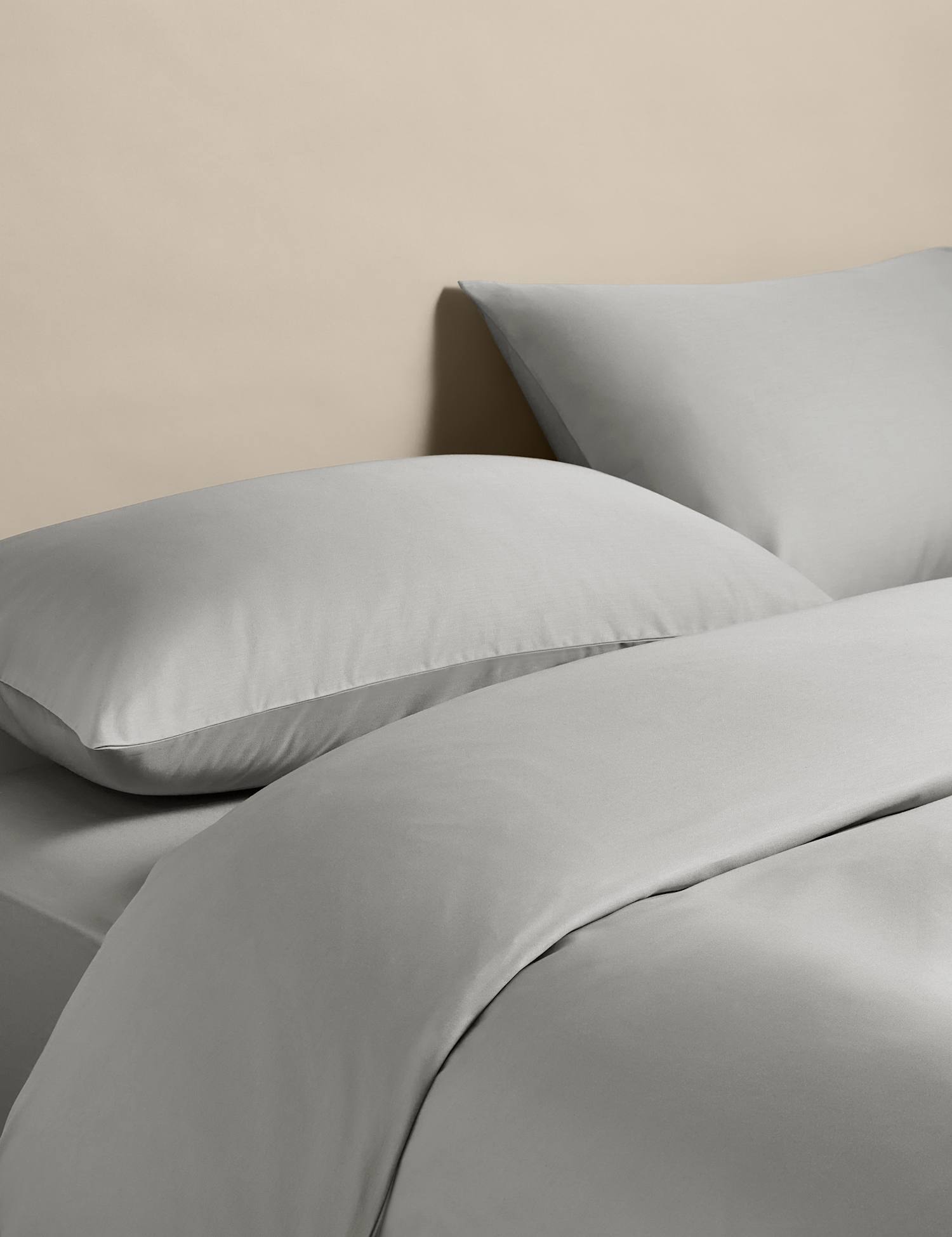 M&S Egyptian Cotton 400 Thread Count Silky Bedding Set Dove