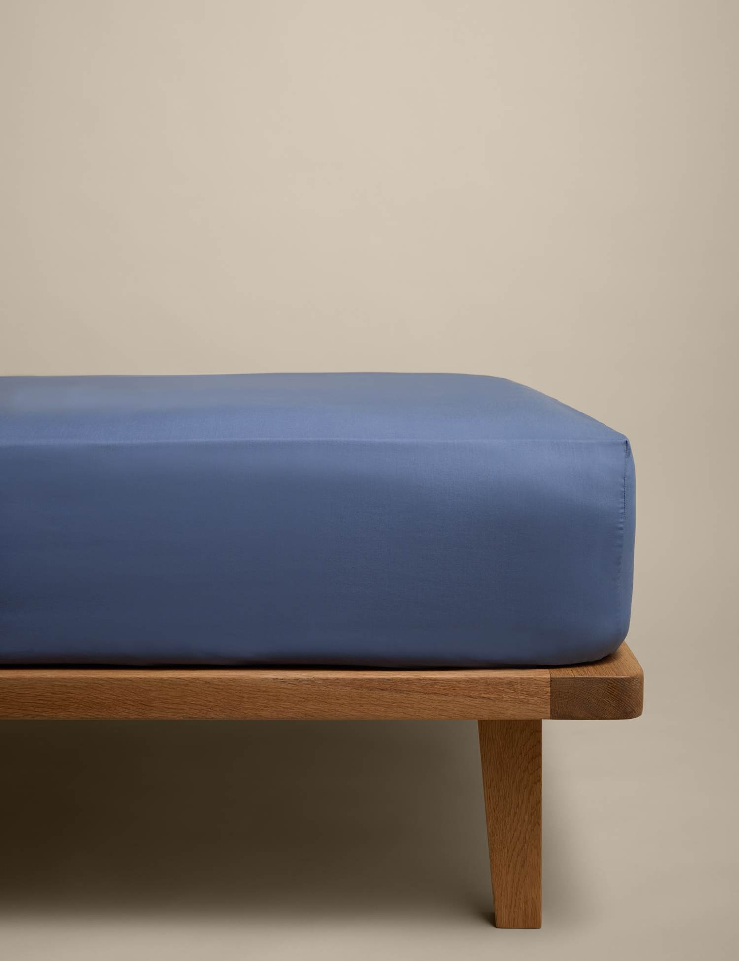 M&S Cotton Rich Fitted Sheet Slate Blue
