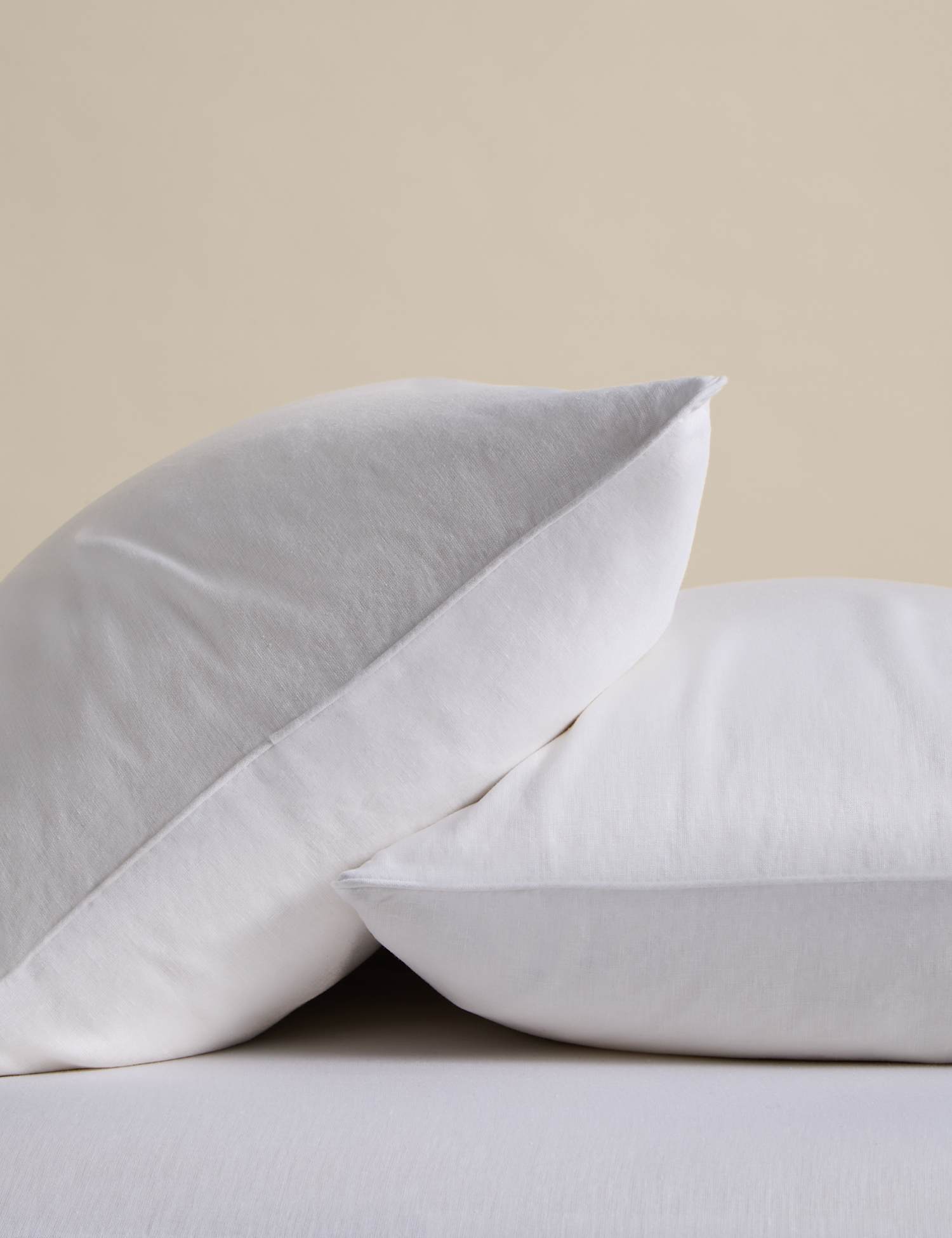 M&S 2 Pack Pure Linen Pillowcases White