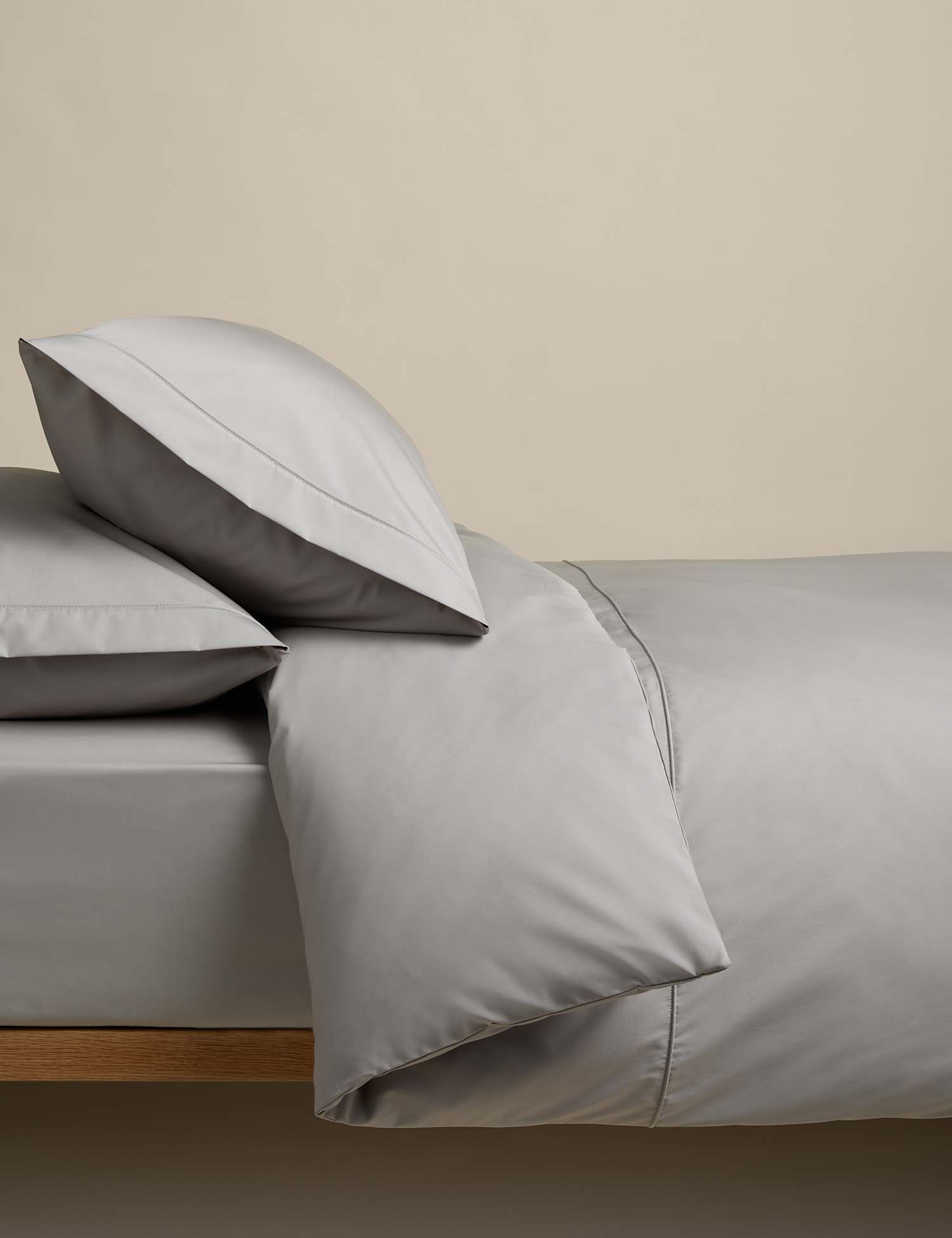 M&S Egyptian Cotton 230 Thread Count Bedding Set Marble