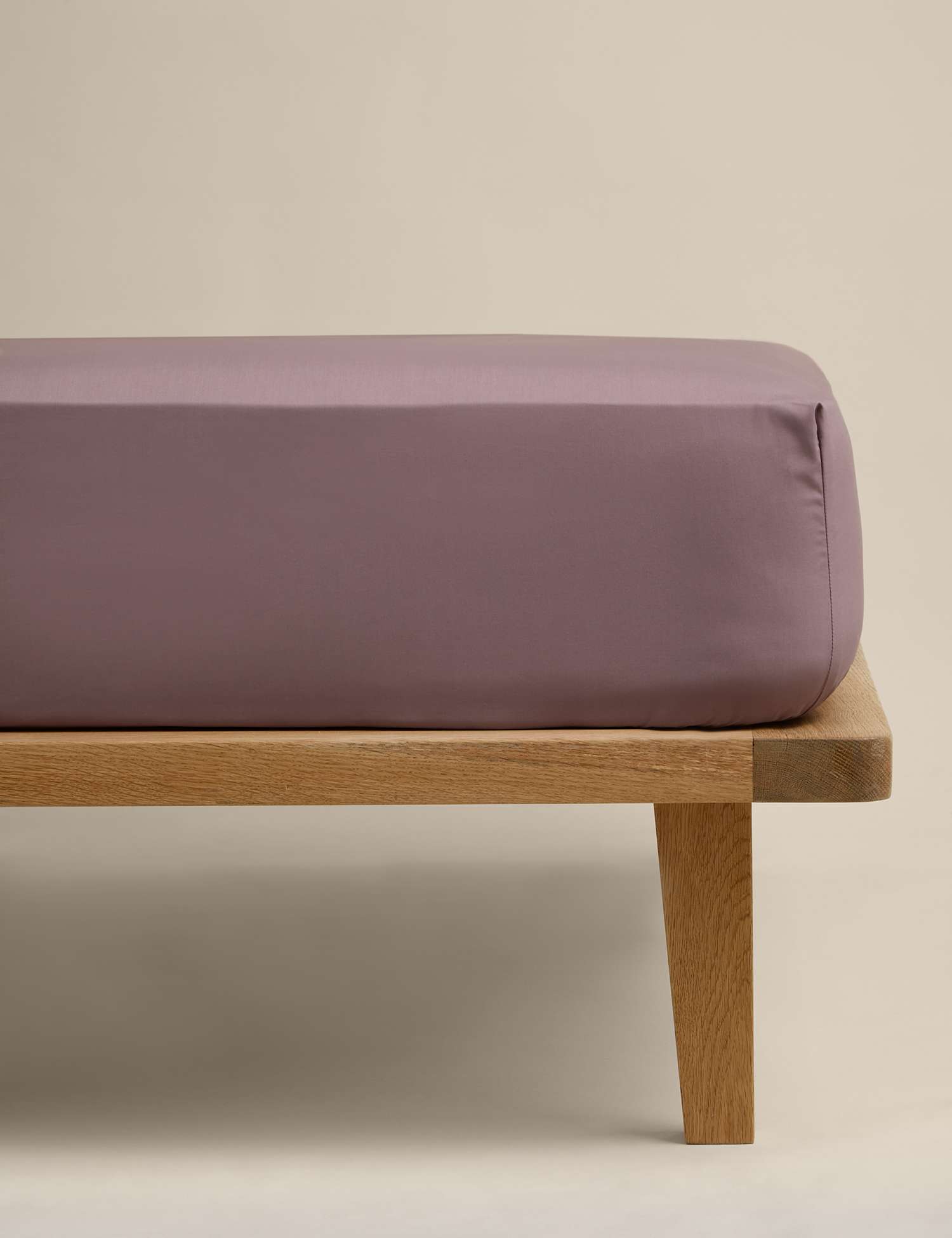 M&S Egyptian Cotton 230 Thread Count Crisp Fitted Sheet Mauve