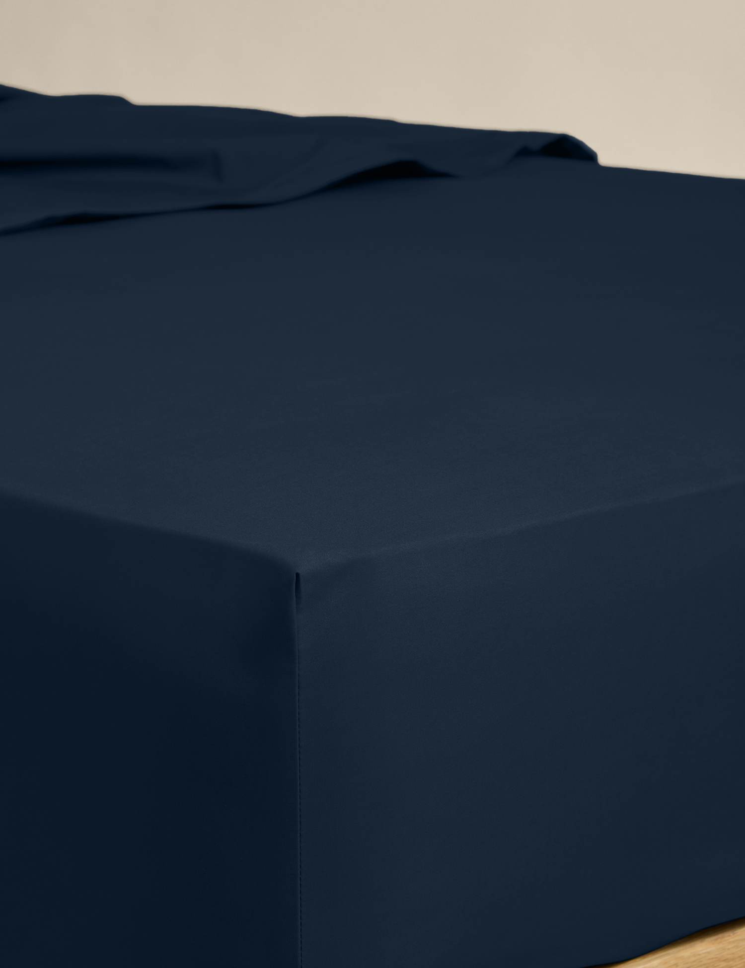 M&S Egyptian Cotton 230 Thread Count StayPut Fitted Sheet Navy