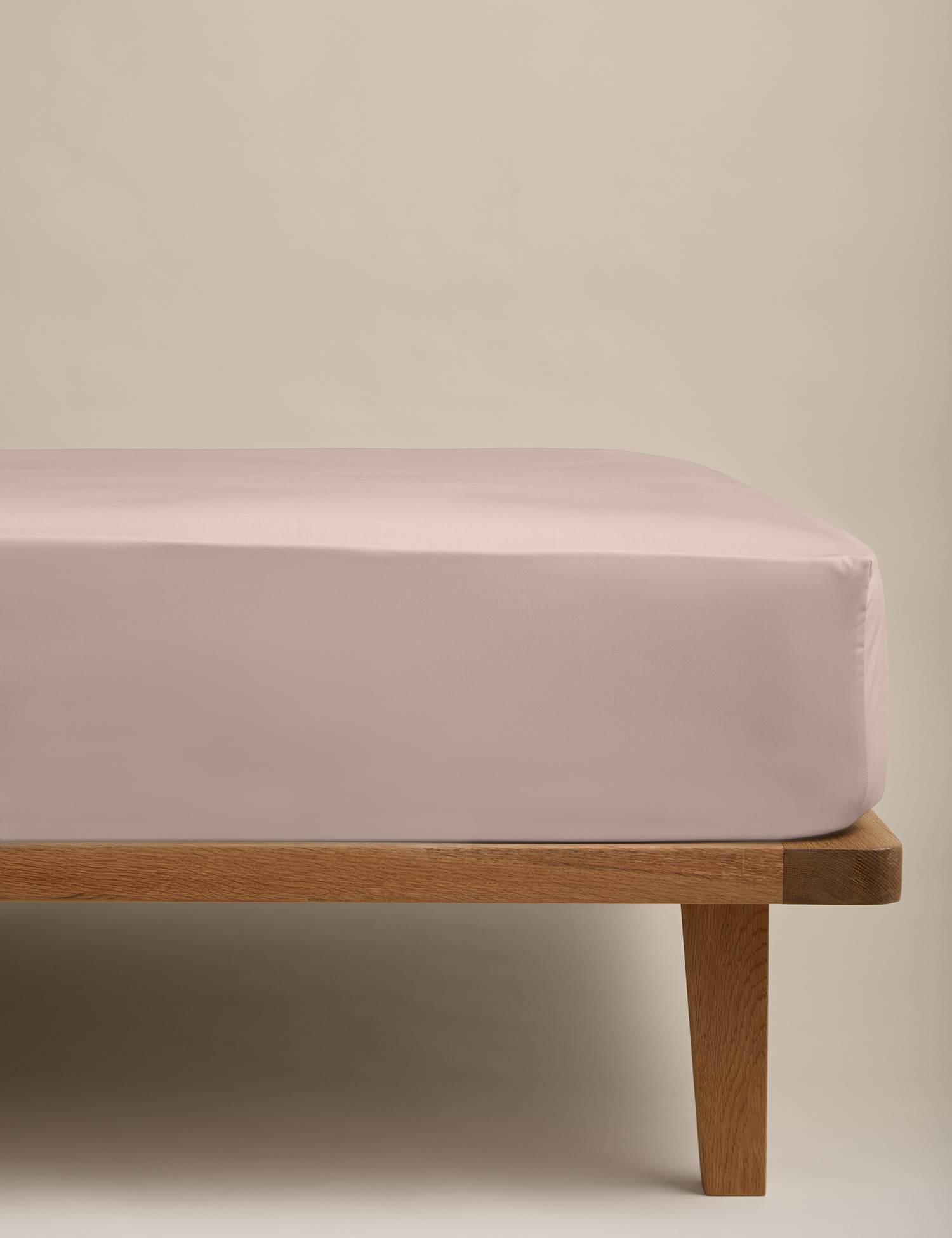 M&S Egyptian Cotton 230 Thread Count StayPut Fitted Sheet Blush Pink