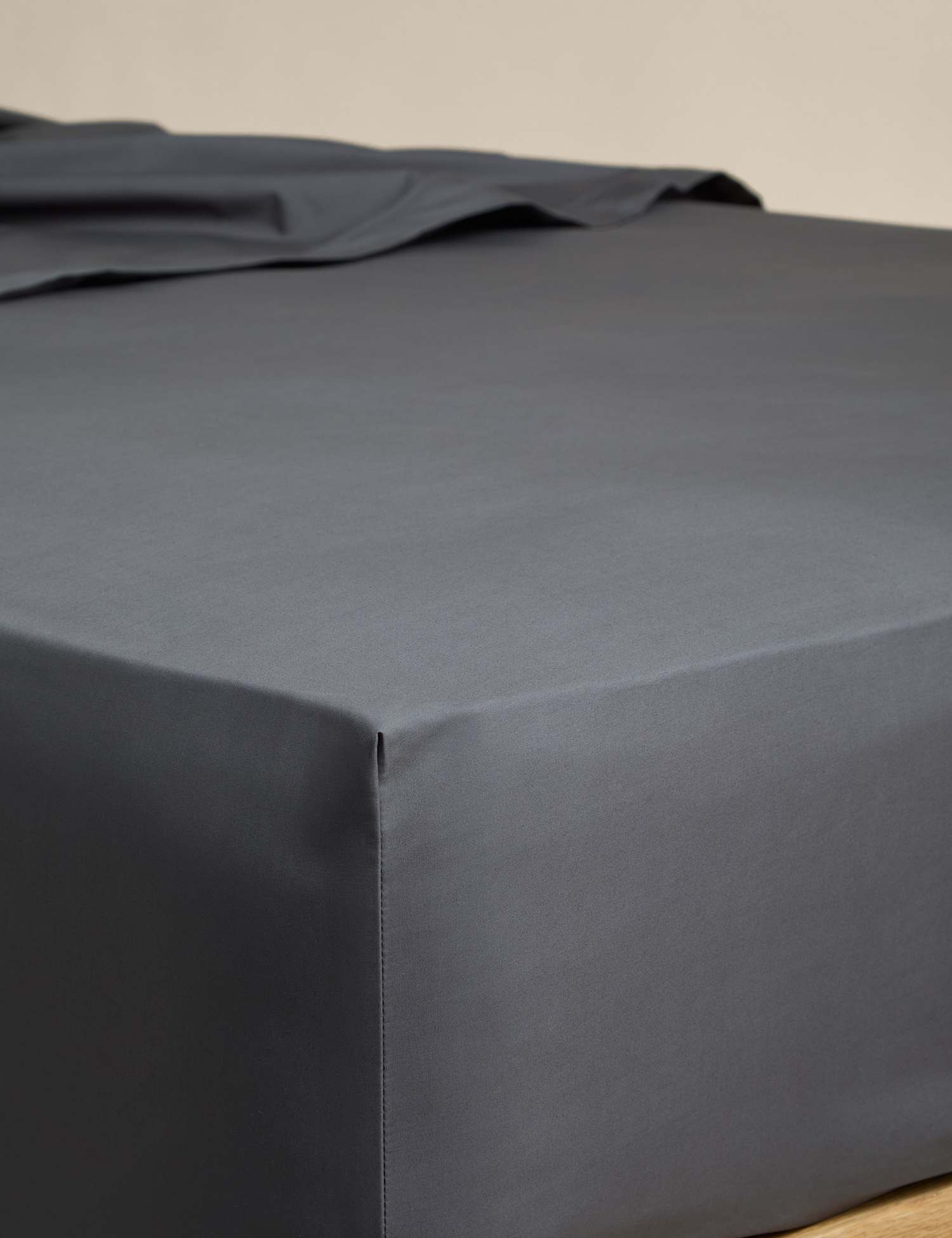 M&S Egyptian Cotton 230 Thread Count StayPut Fitted Sheet Charcoal