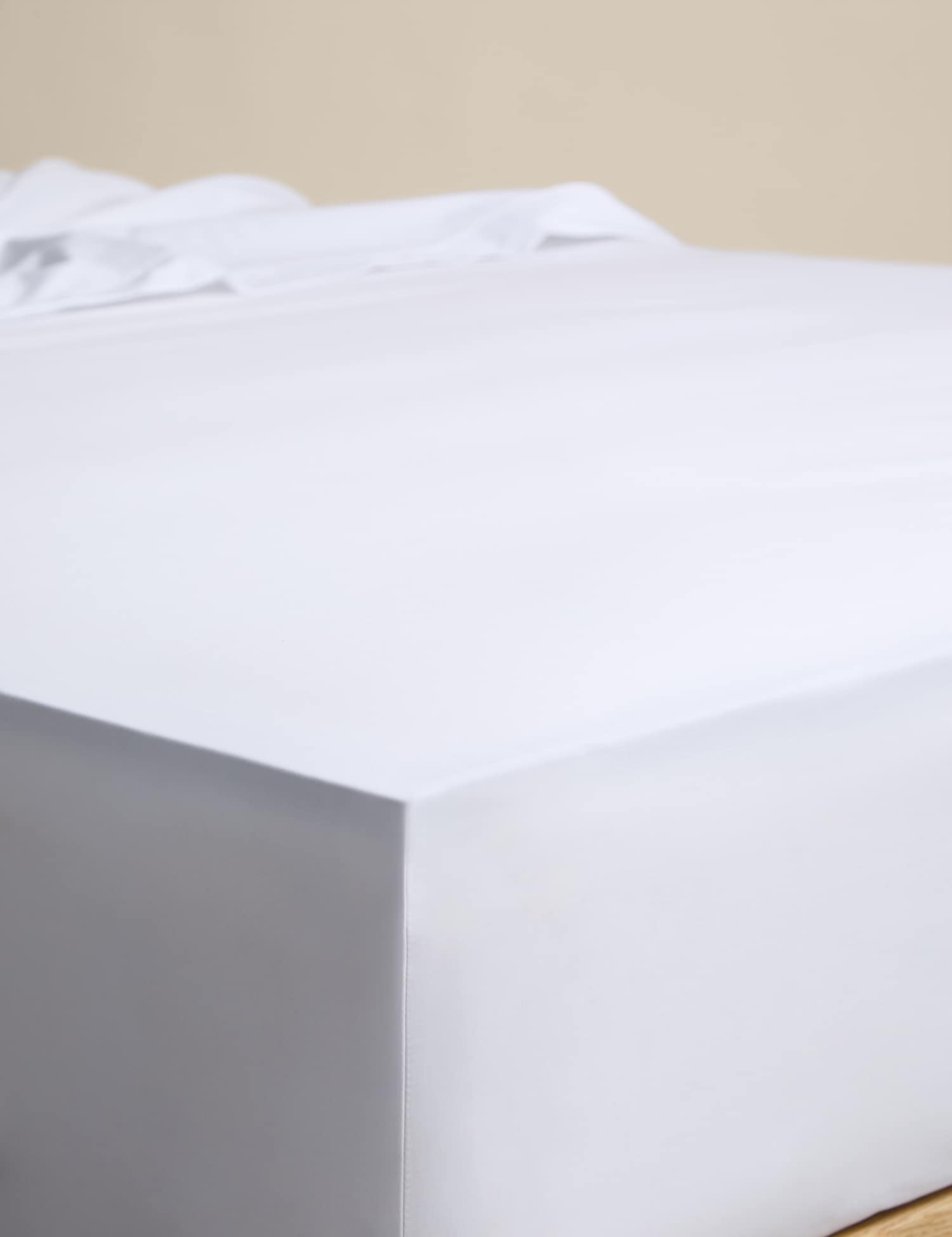 M&S Egyptian Cotton 230 Thread Count StayPut Fitted Sheet White