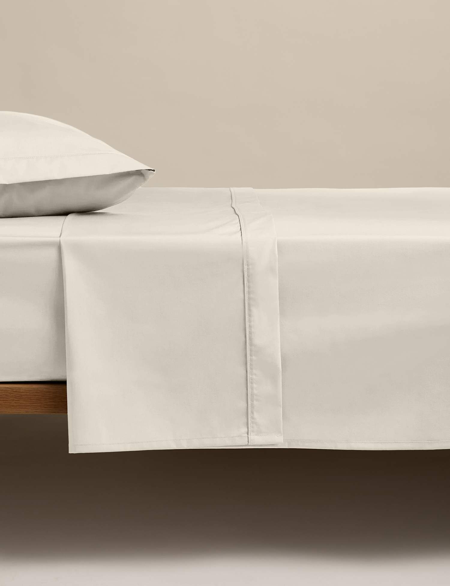 M&S Egyptian Cotton 230 Thread Count Flat Sheet Linen