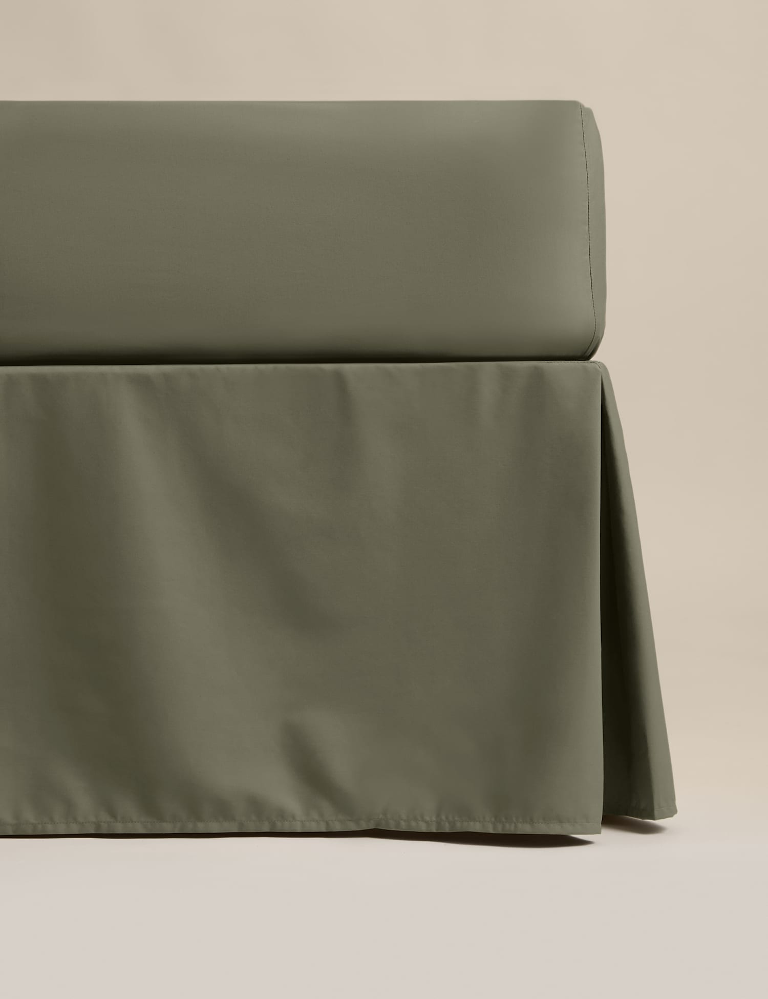 M&S Pure Egyptian Cotton Valance Sheet Khaki