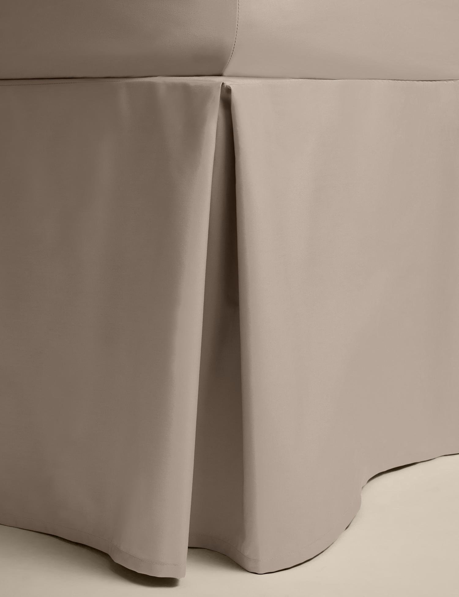 M&S Pure Egyptian Cotton Valance Sheet Mink