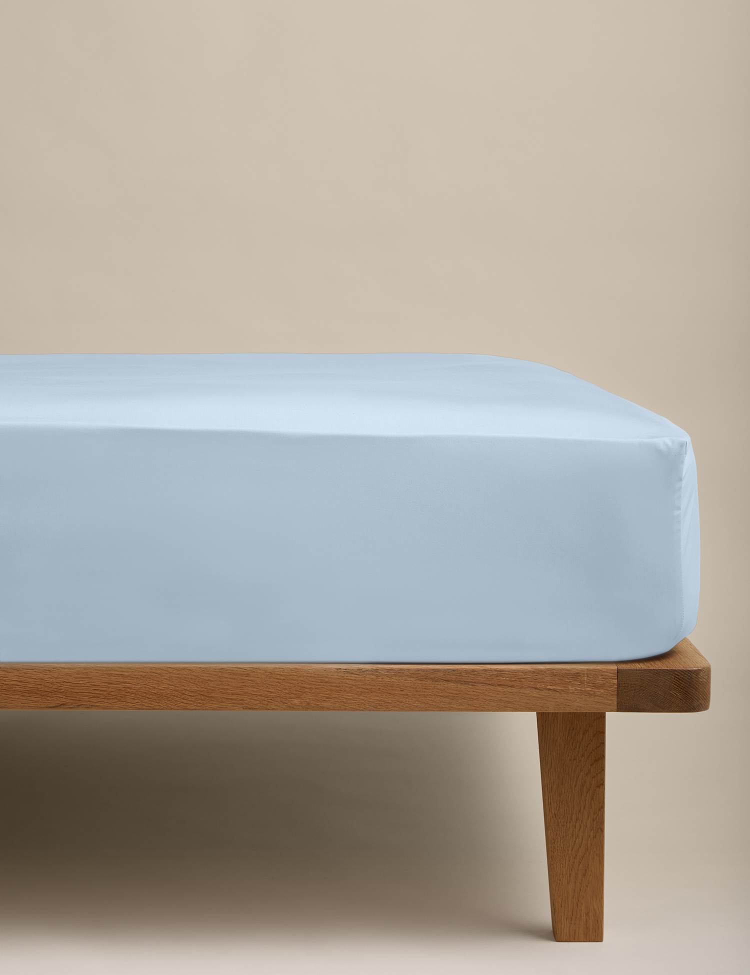 M&S Egyptian Cotton Deep Fitted Sheet Dusty Blue