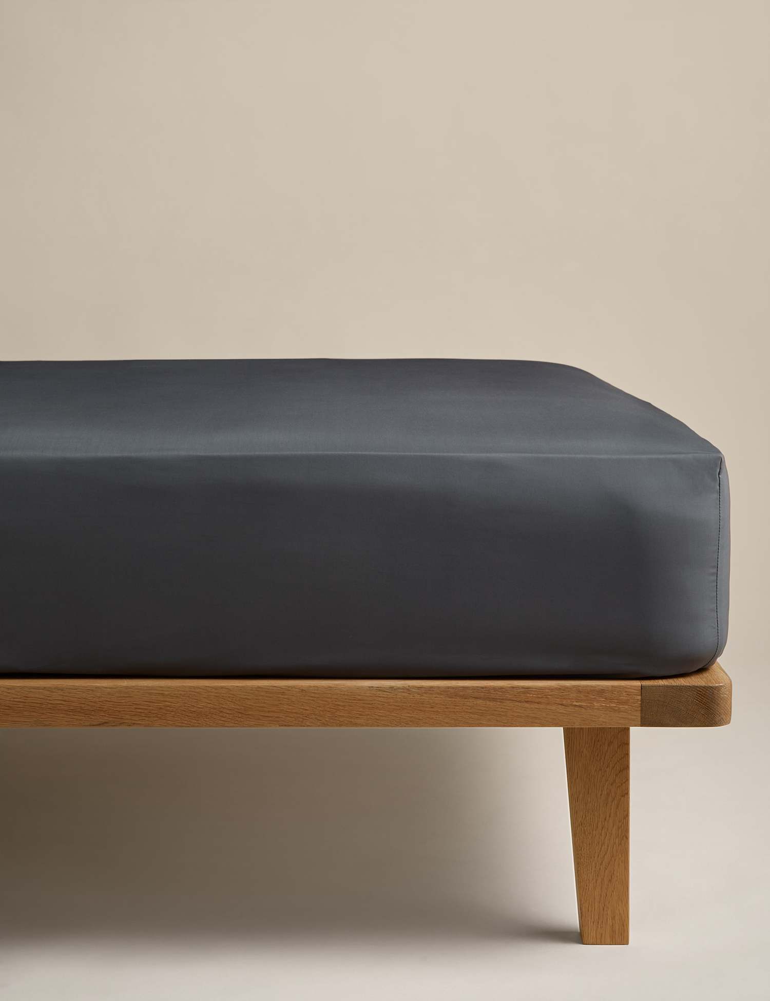 M&S Egyptian Cotton Deep Fitted Sheet Charcoal