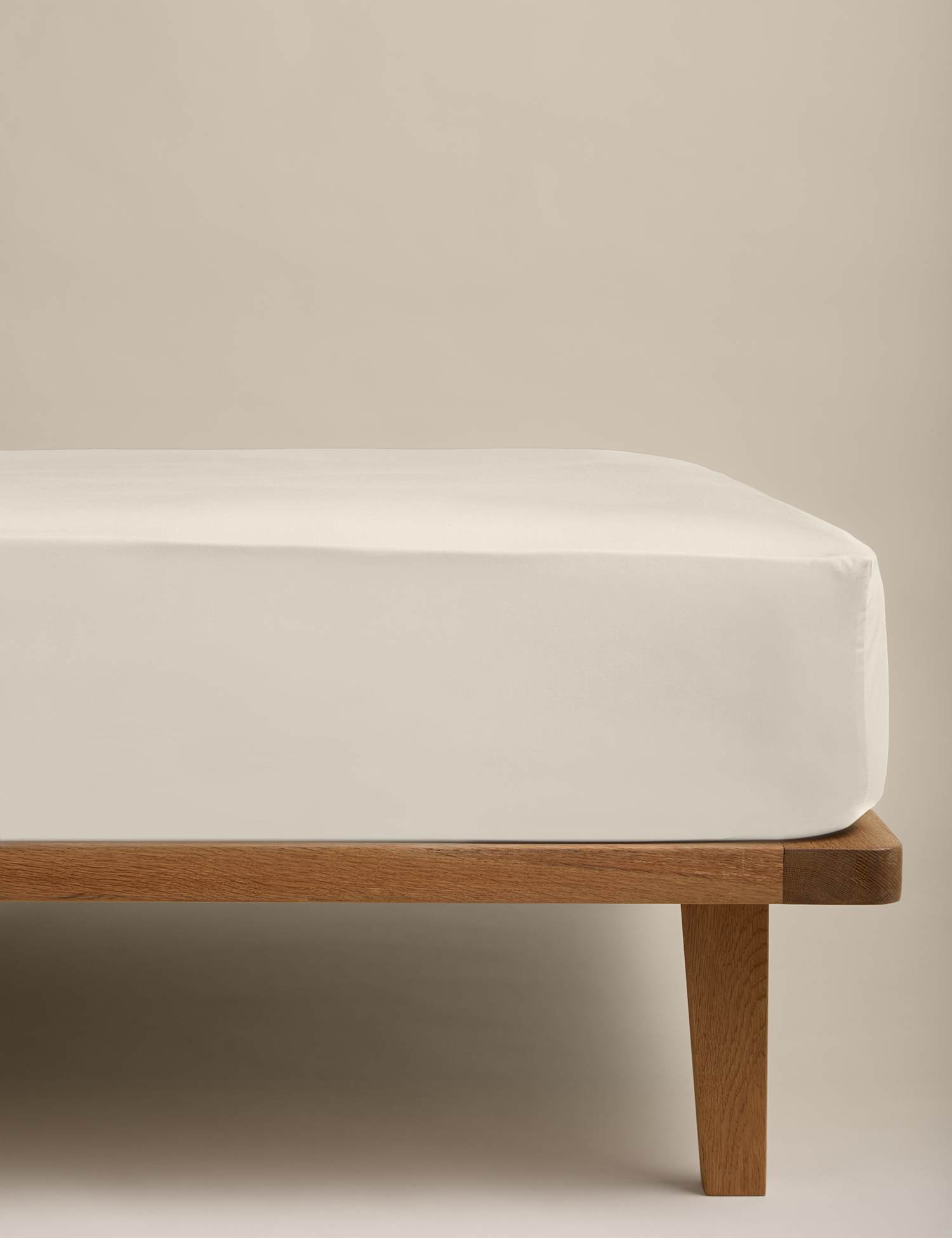 M&S Egyptian Cotton Deep Fitted Sheet Linen