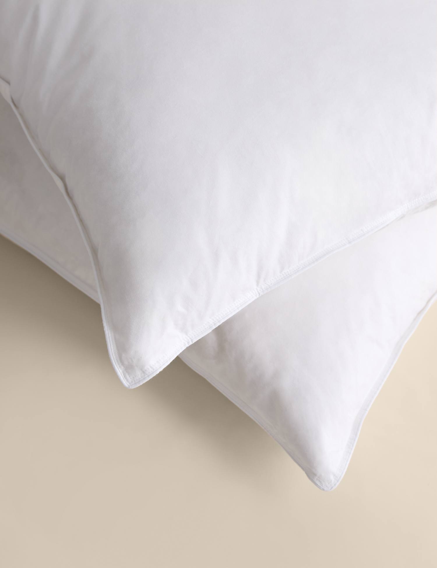 M&S 2 Pack Duck Feather & Down Medium Pillows White