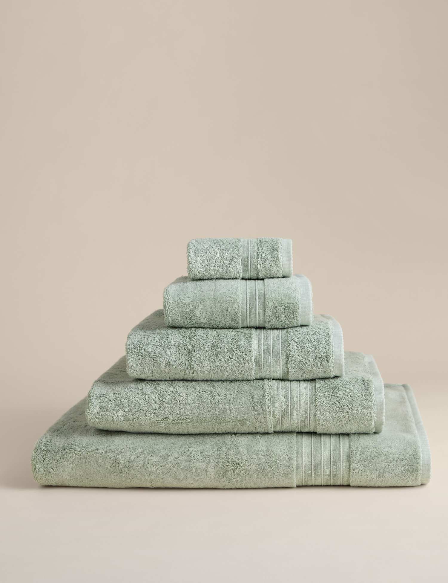 M&S Egyptian Cotton Towel Sage