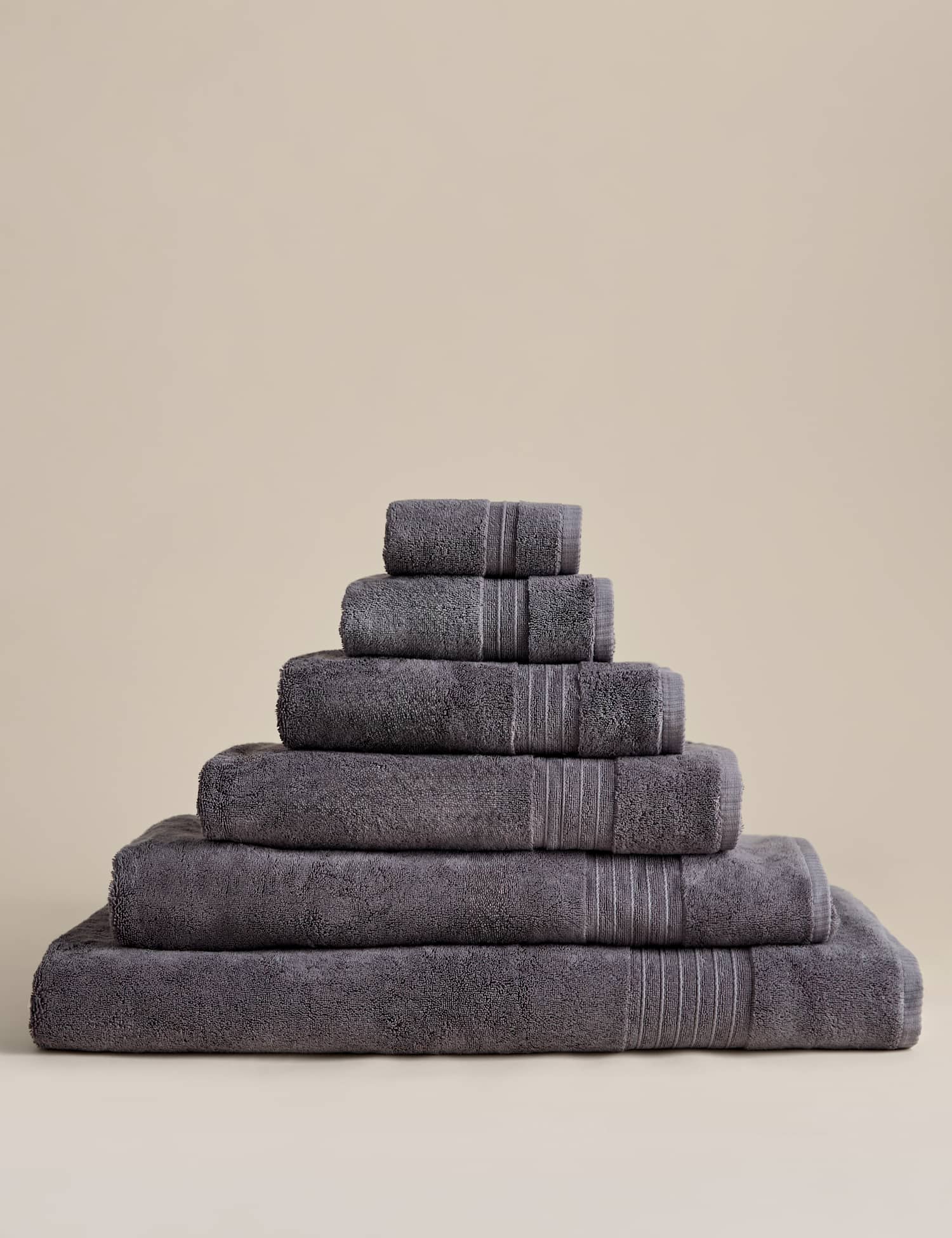 M&S Egyptian Cotton Towel Charcoal
