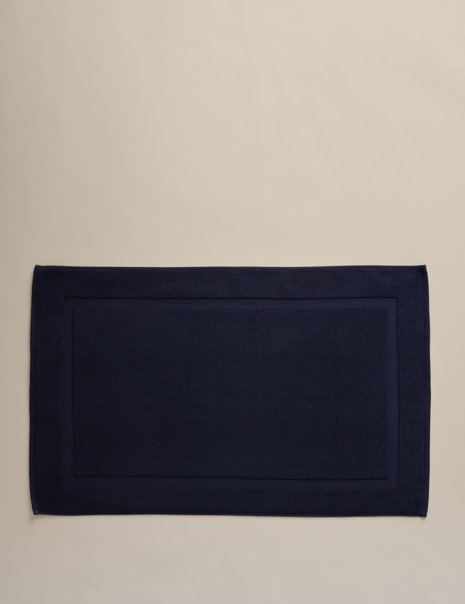 M&S Luxury Egyptian Cotton Bath Mat Navy