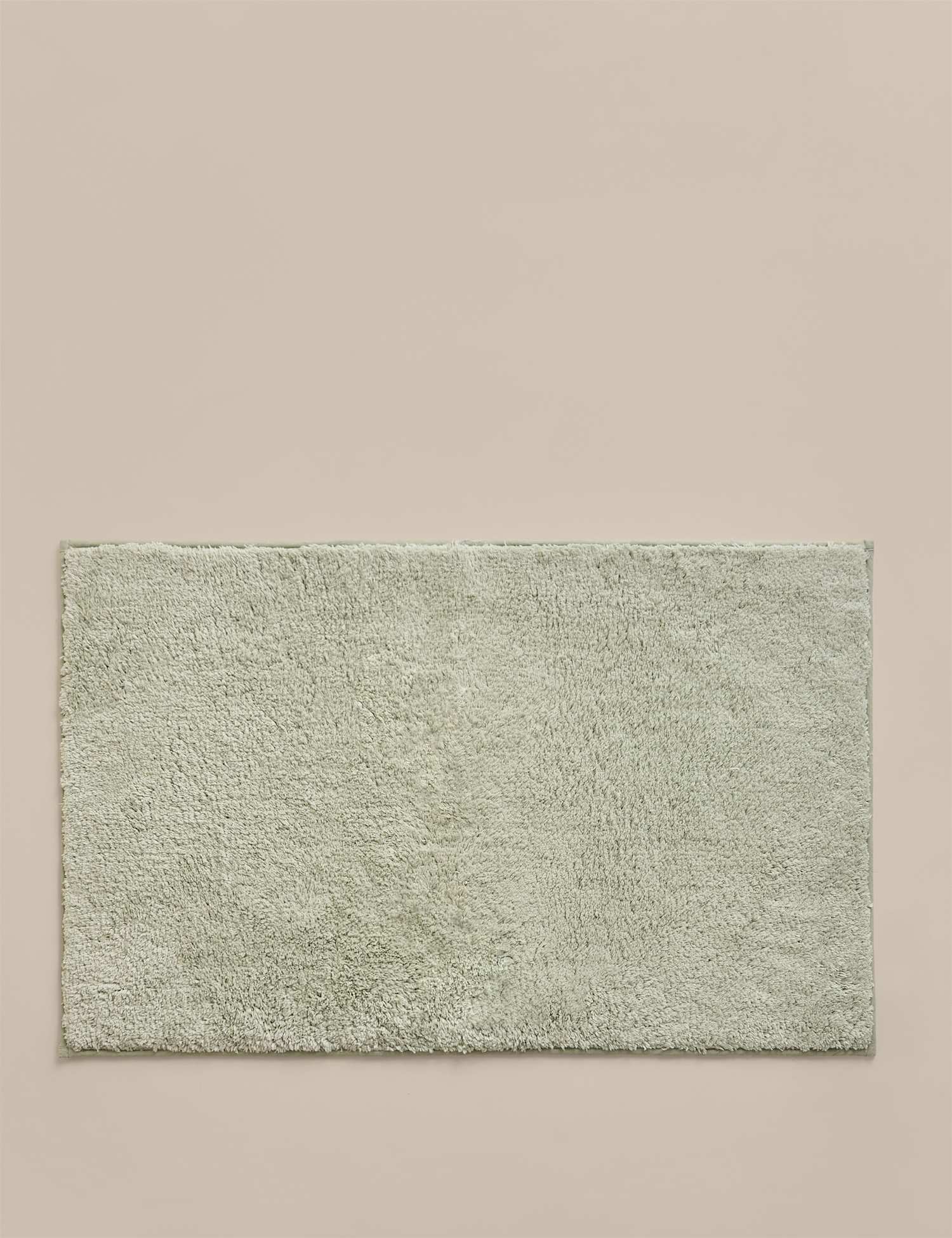 M&S Pure Cotton Tufted Bath Mat Sage