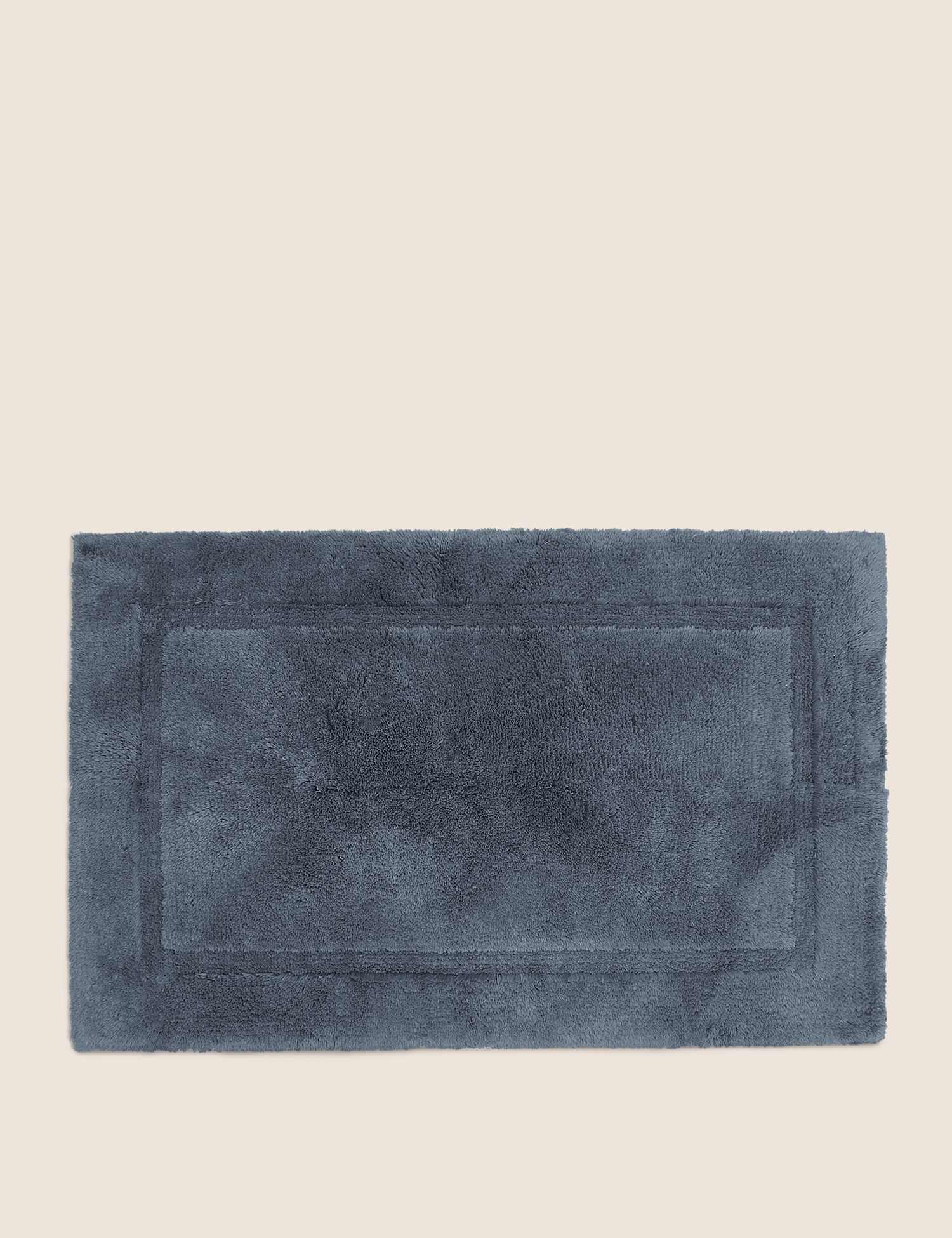 M&S Egyptian Cotton Luxury Bath Mat Charcoal