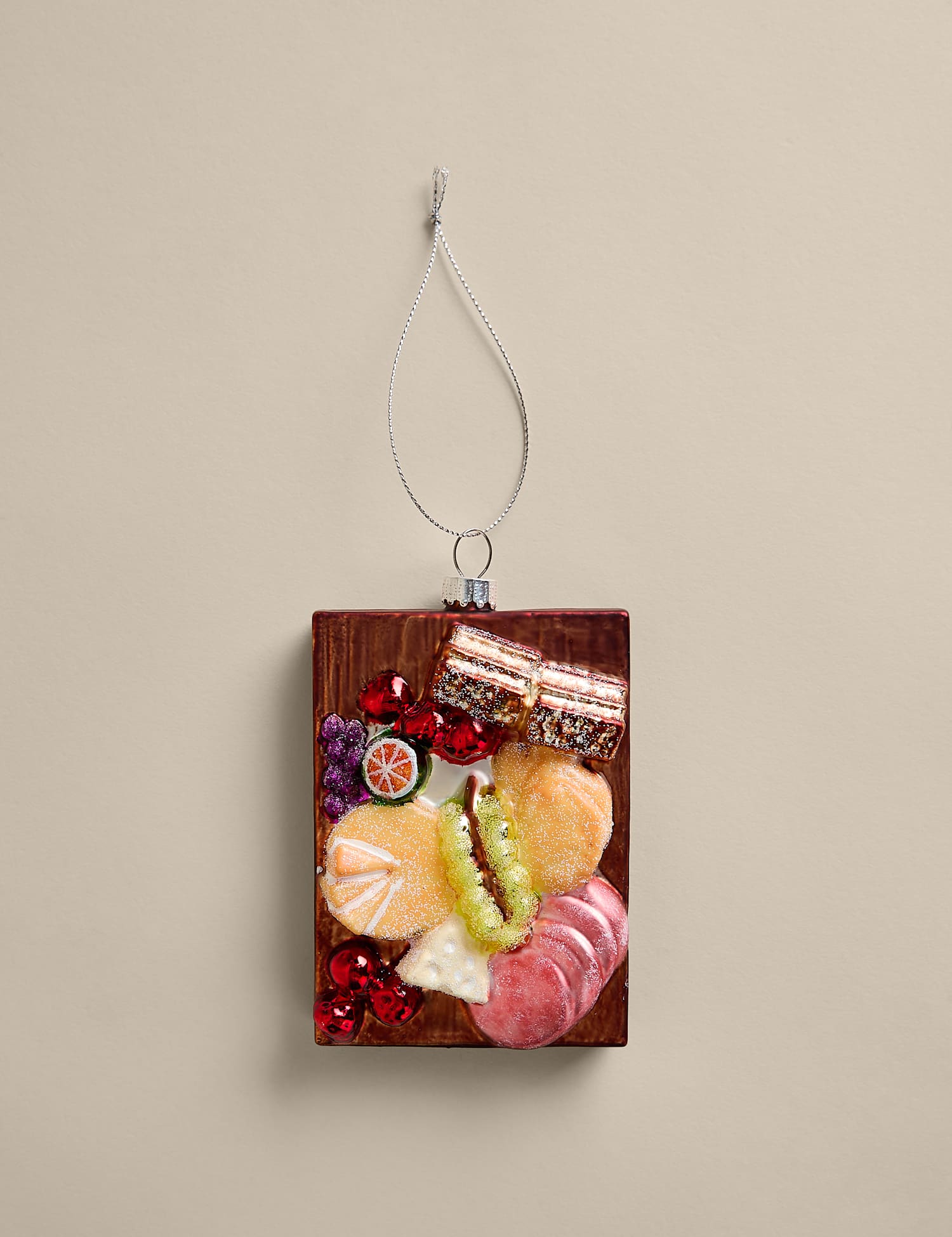 M&S Glass Hanging Charcuterie Board Decoration Multi