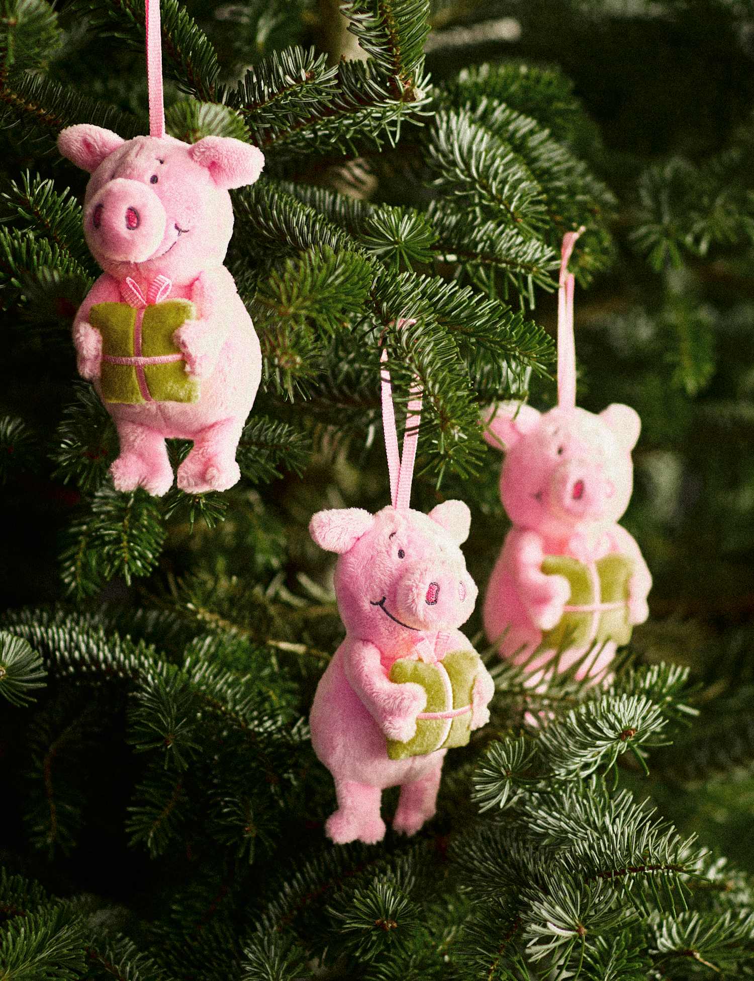 Percy Pig� 3pk Percy Pig� Birthday Plushie Decorations Pink Mix