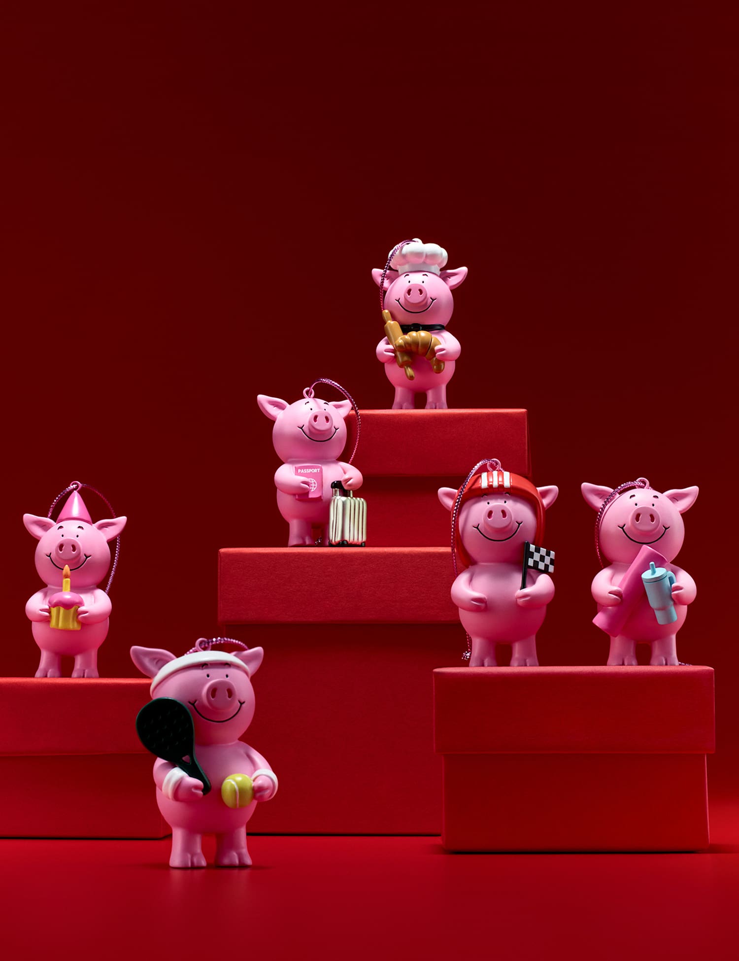 M&S Percy Pig� Blind Box Hanging Decoration Pink Mix