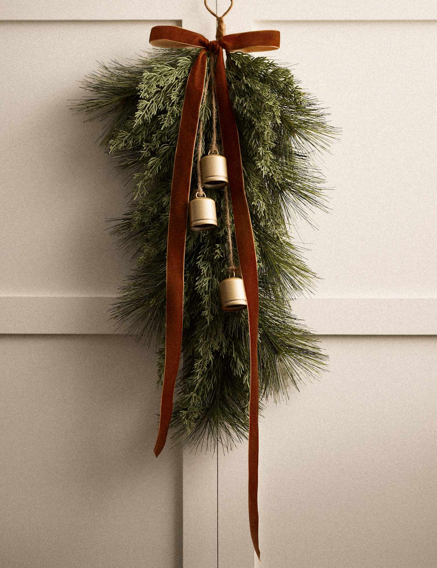 M&S Autumn Bow Garland Green Mix