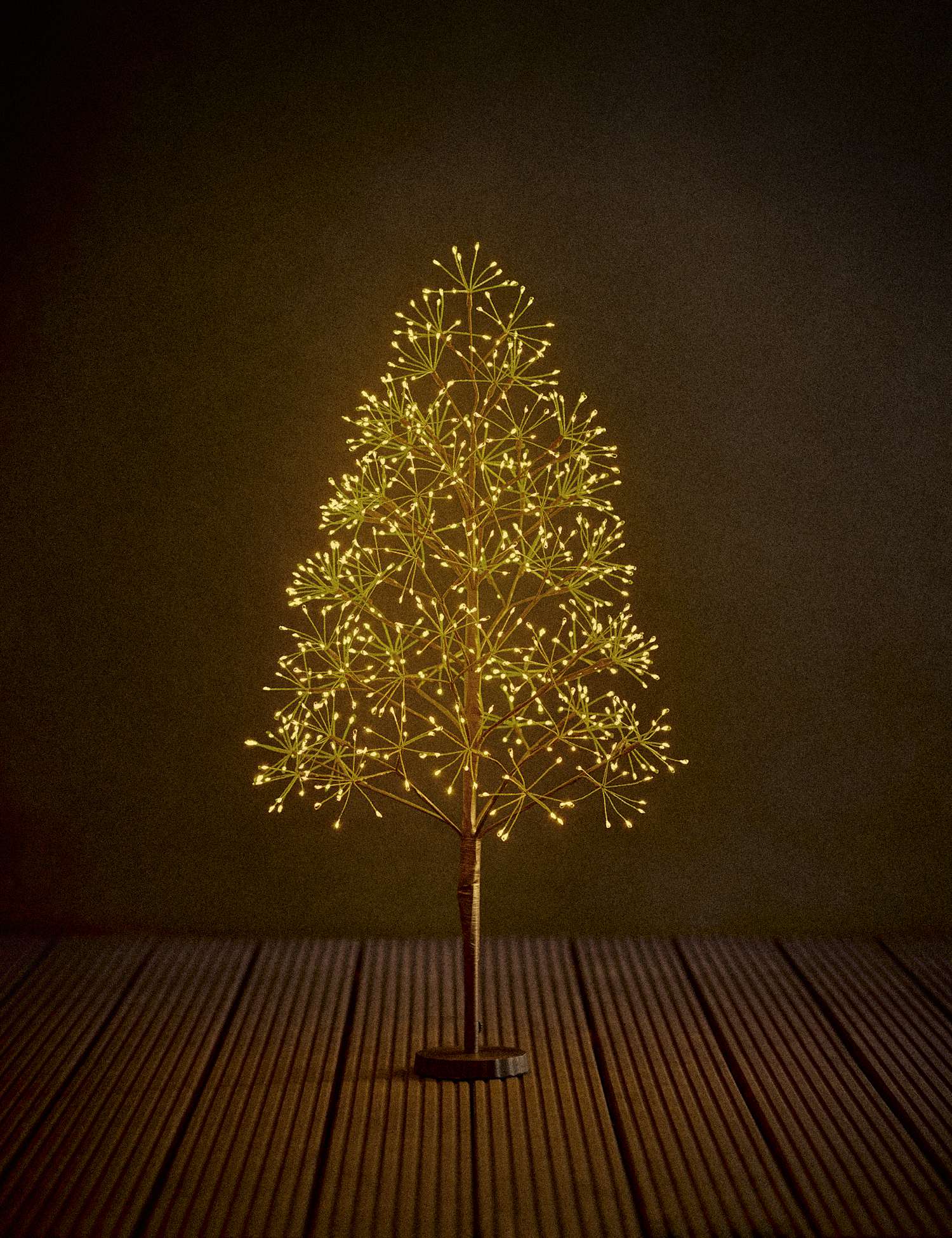 M&S 3ft Pre Lit Twig Cluster Christmas Tree Black Mix