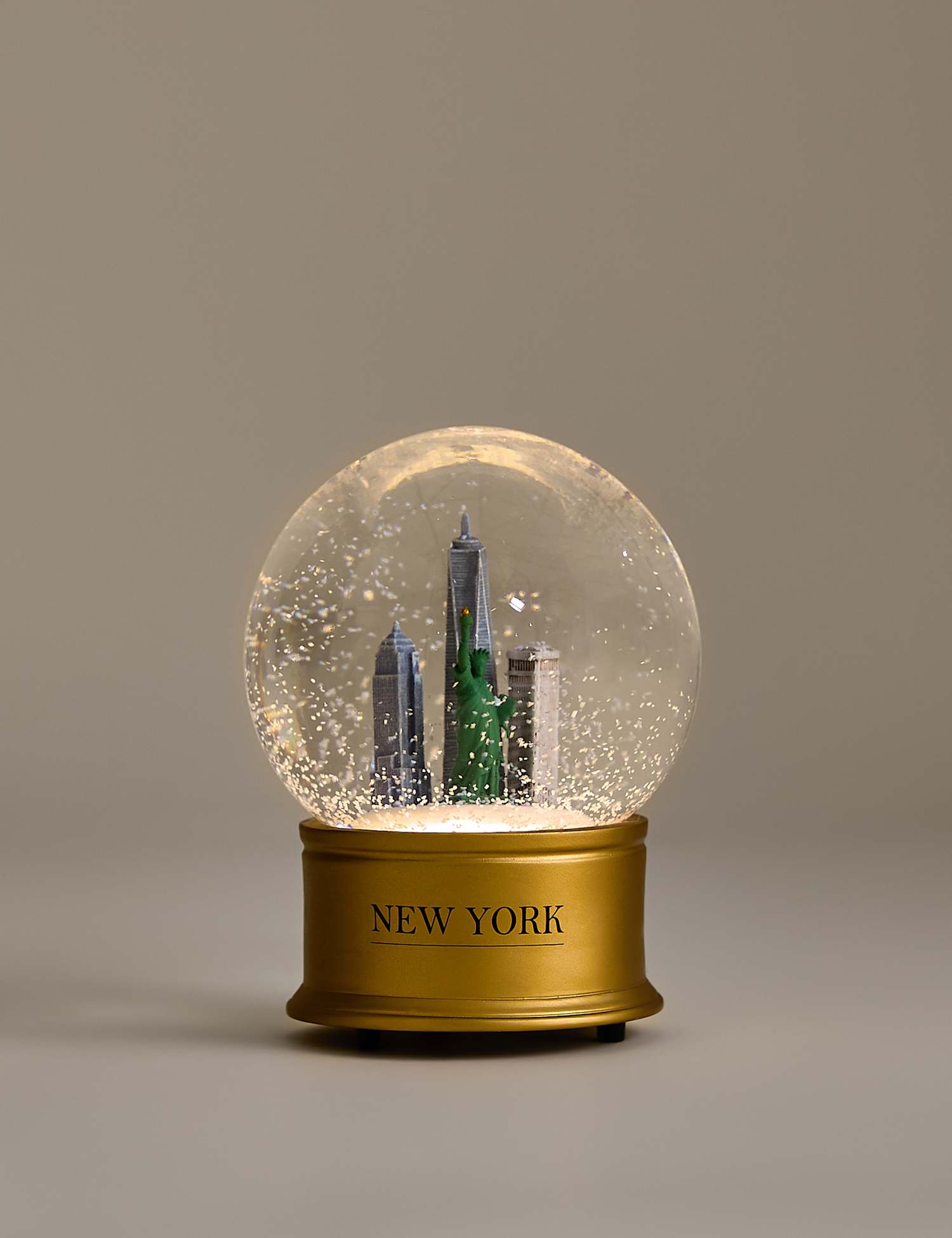 M&S Light Up New York City Snow Globe Multi