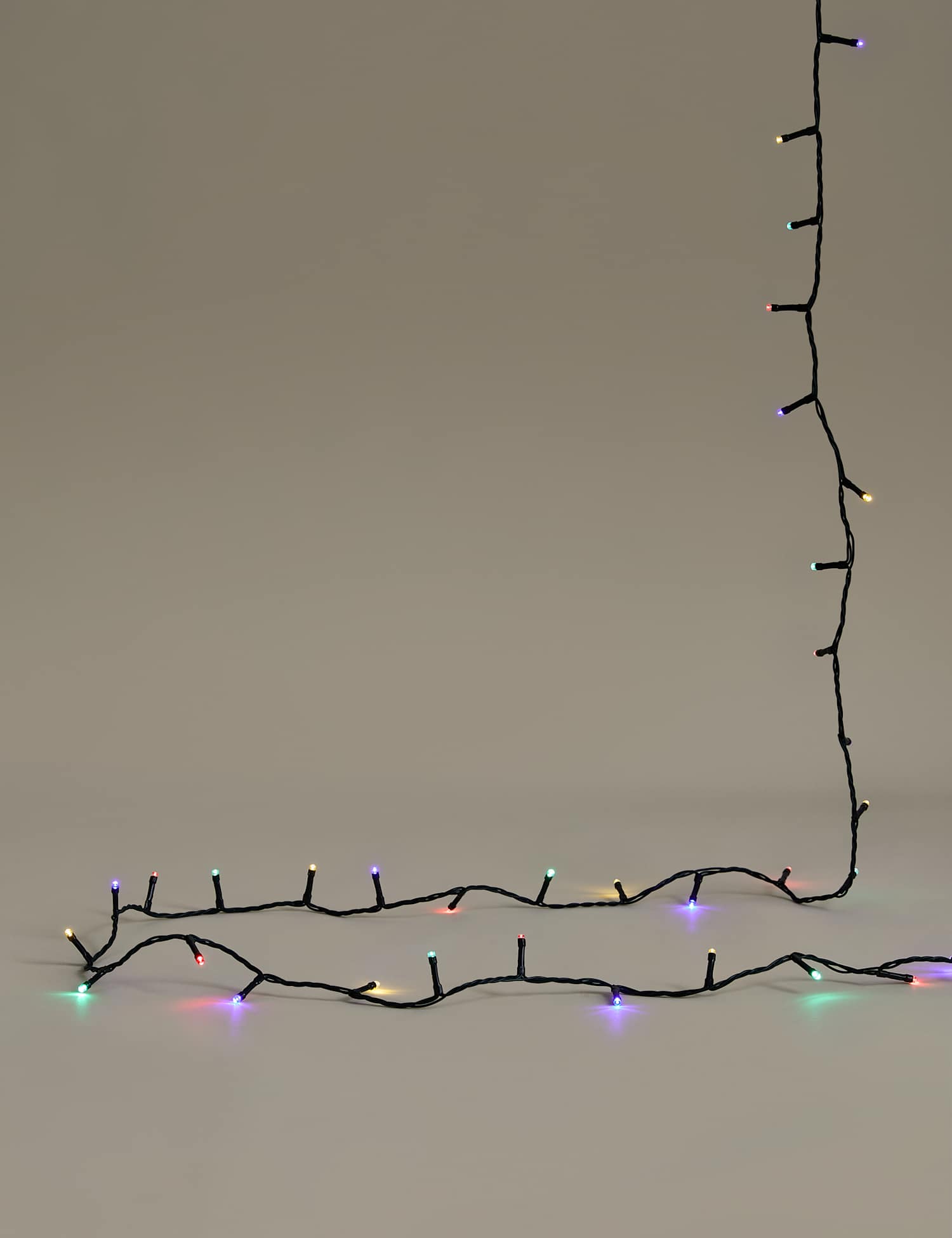 M&S 300 Multicoloured Mains String Lights Multi