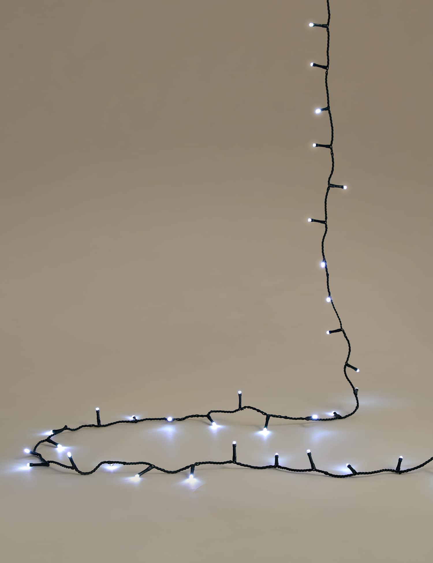 M&S 300 Bright White LED Mains Lights White