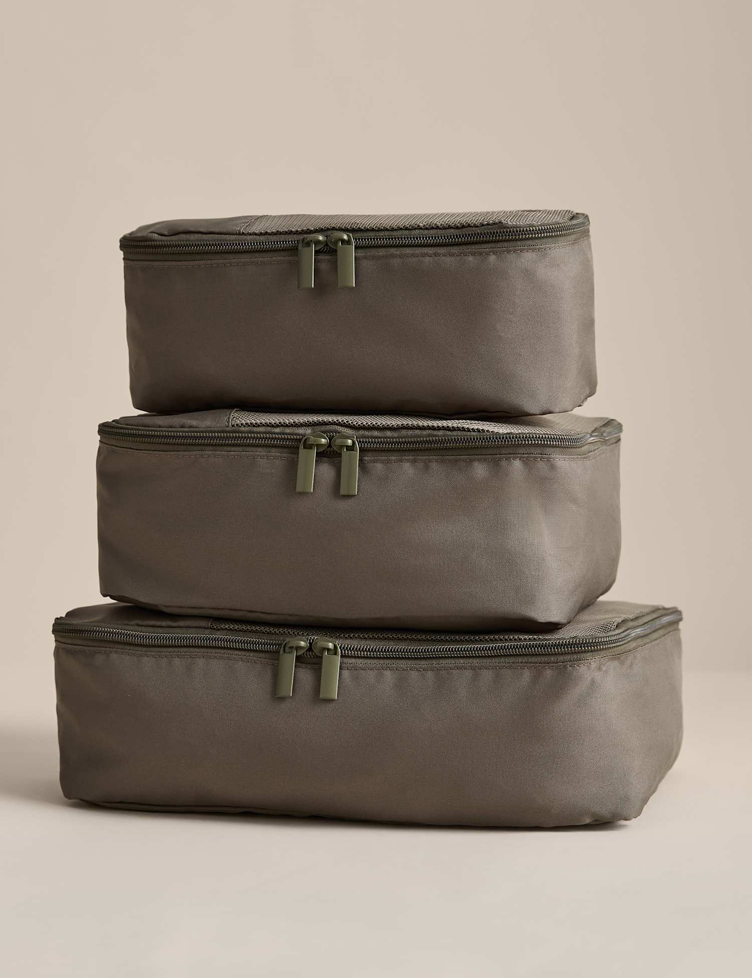 M&S Set of 3 Packing Cubes Khaki