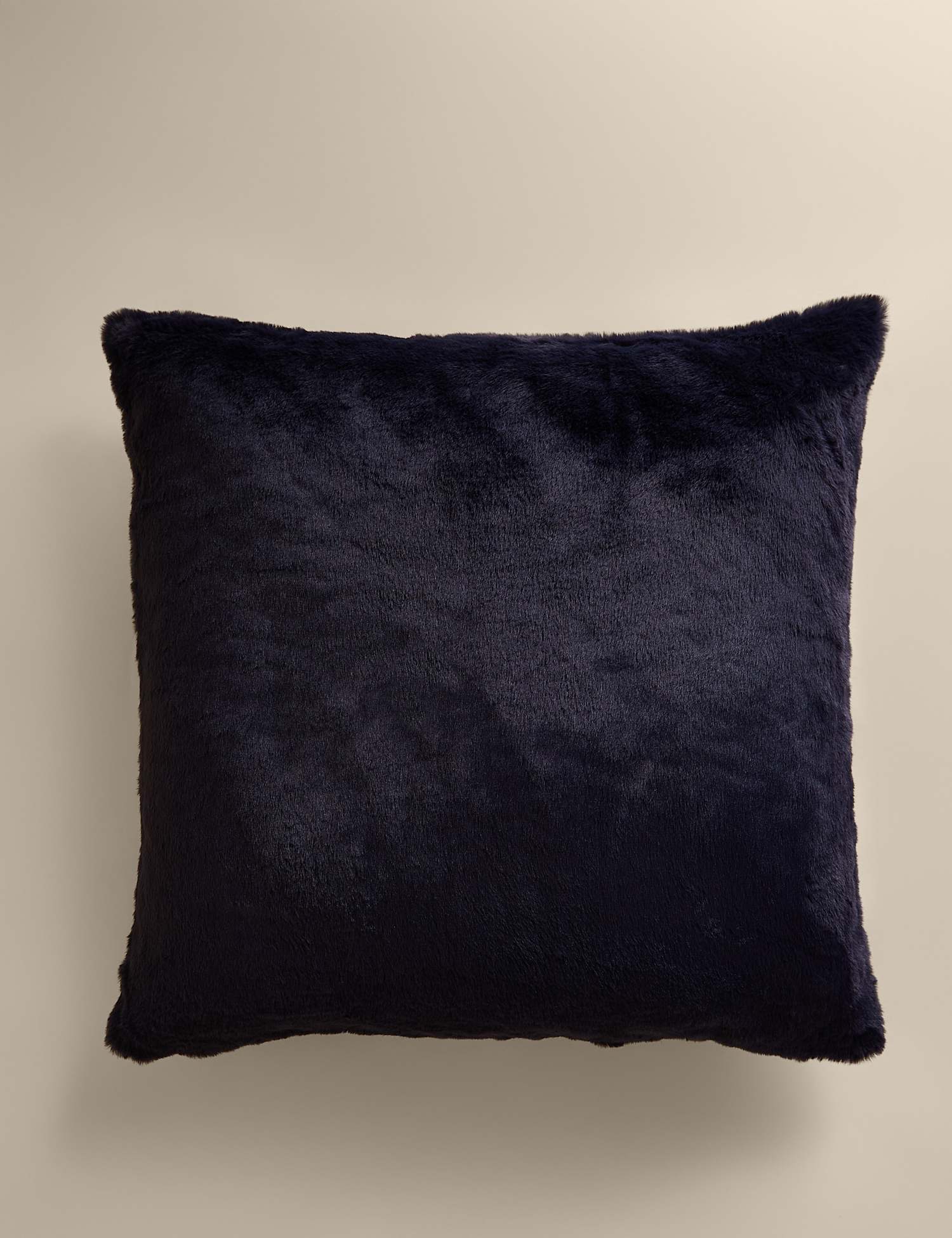 M&S Velvet Supersoft Cushion Navy