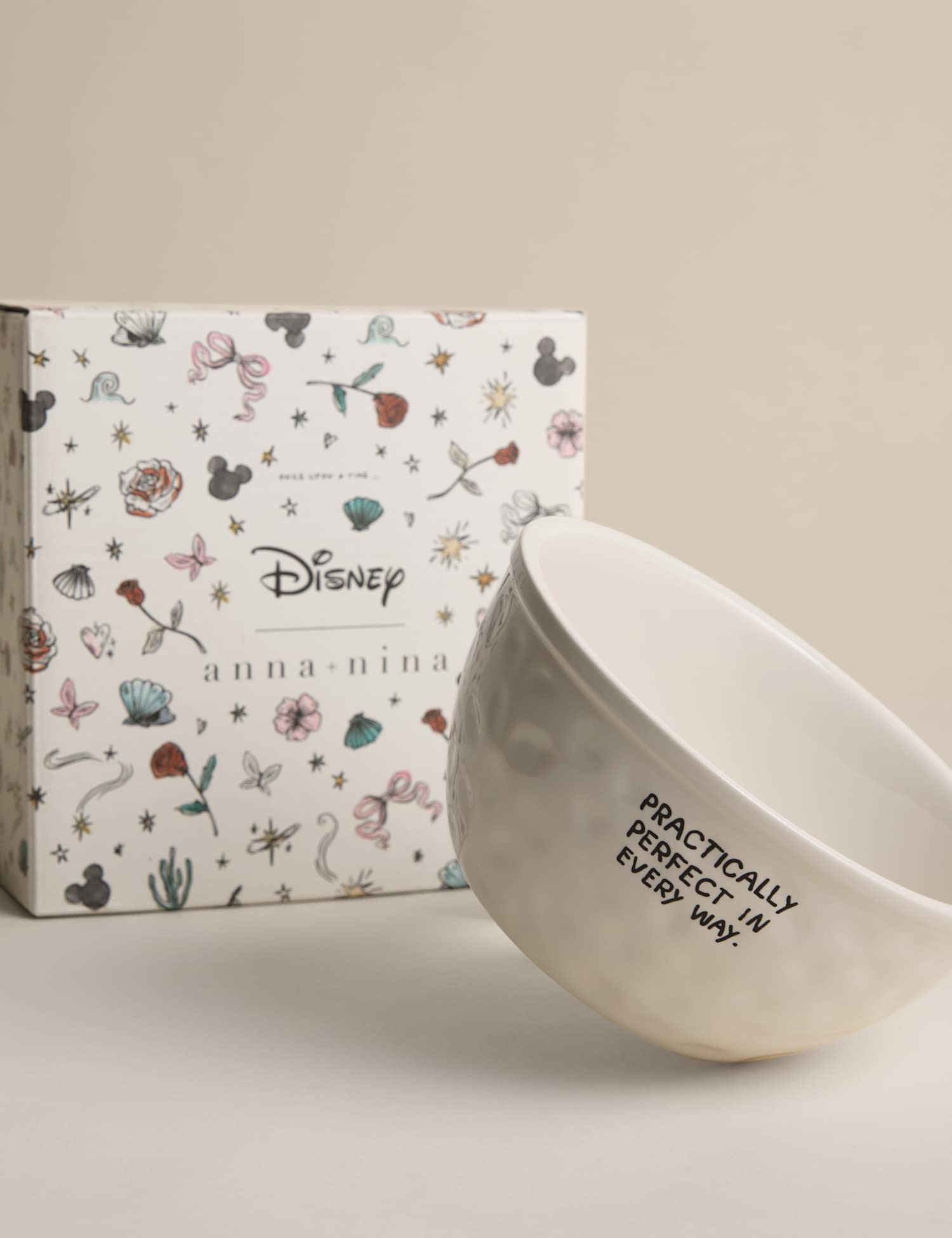 Disney x Anna + Nina Mary Poppins� Practically Perfect Bowl White