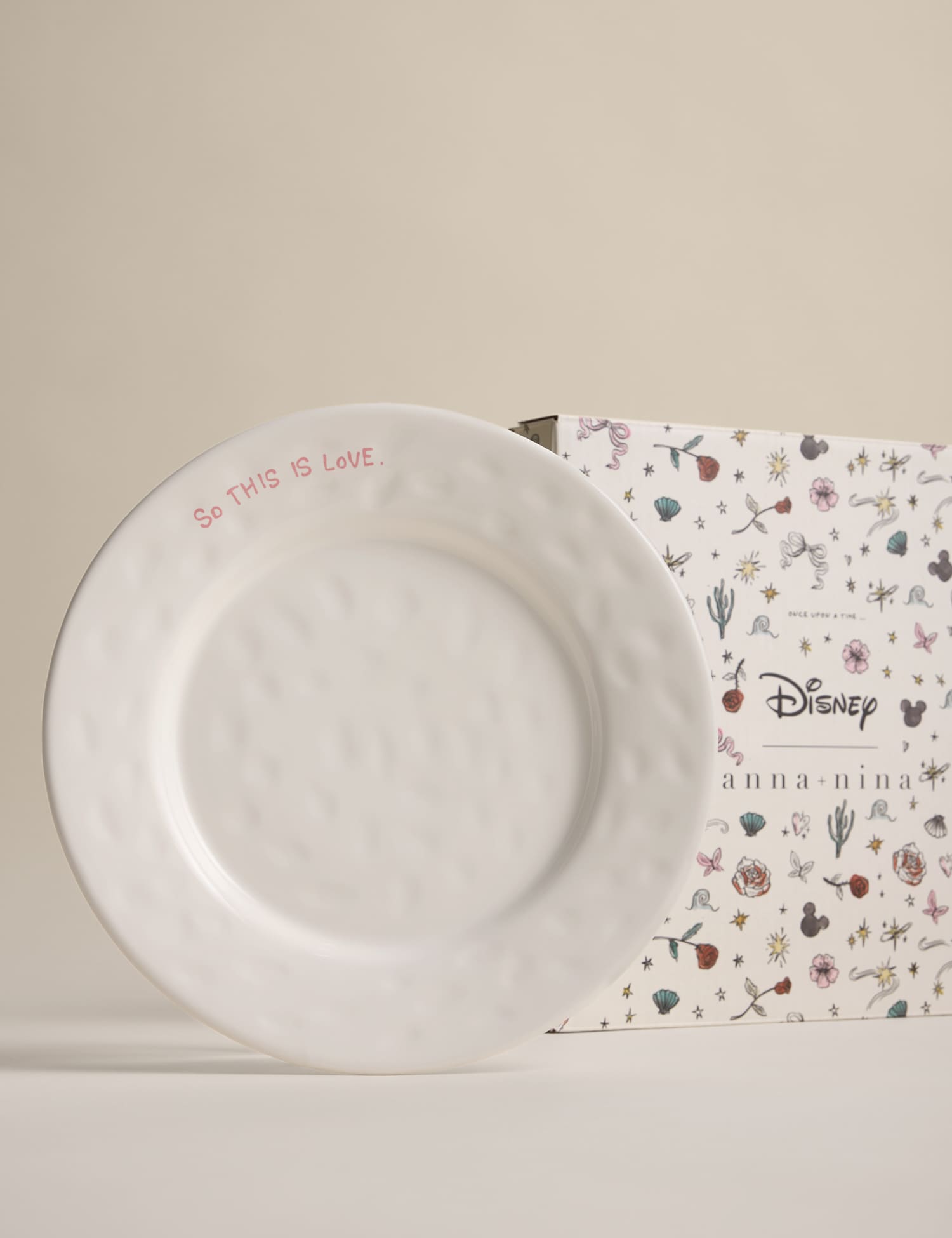 Disney x Anna + Nina Cinderella� So This is Love Breakfast Plate White