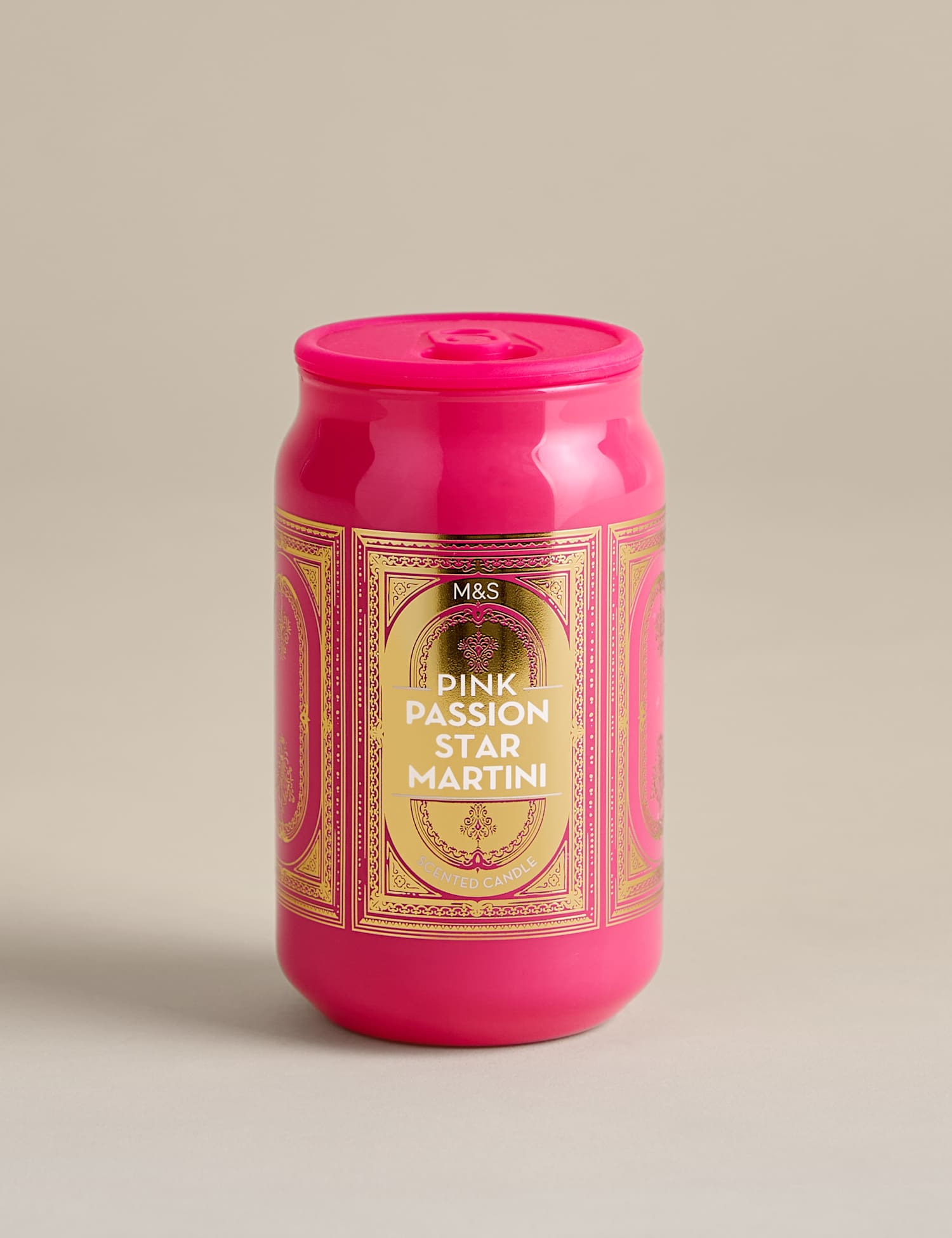 M&S Pink Passion Star Martini Tinny Scented Candle Multi