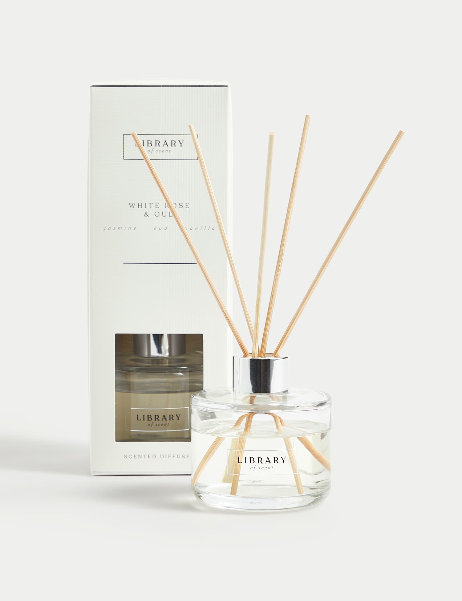 Library of Scent White Rose & Oud 100ml Diffuser White Mix