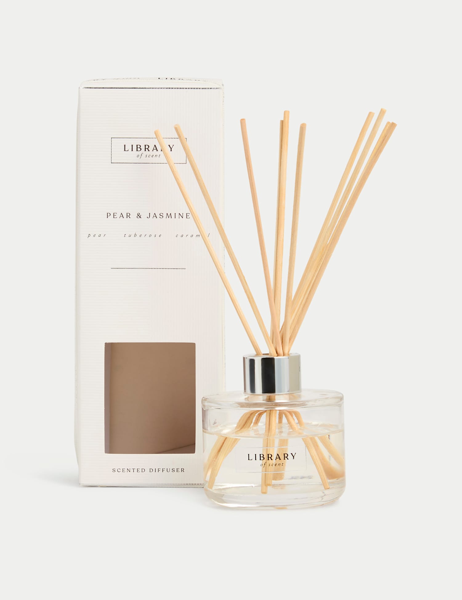 Library of Scent Pear & Jasmine 100ml Diffuser White Mix