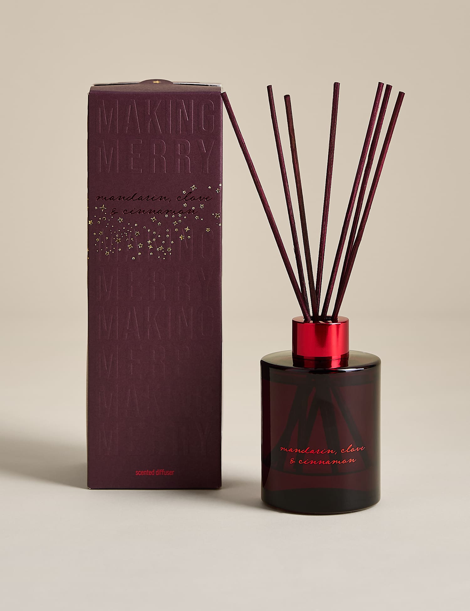 M&S Mandarin Clove & Cinnamon 100ml Diffuser Red Mix